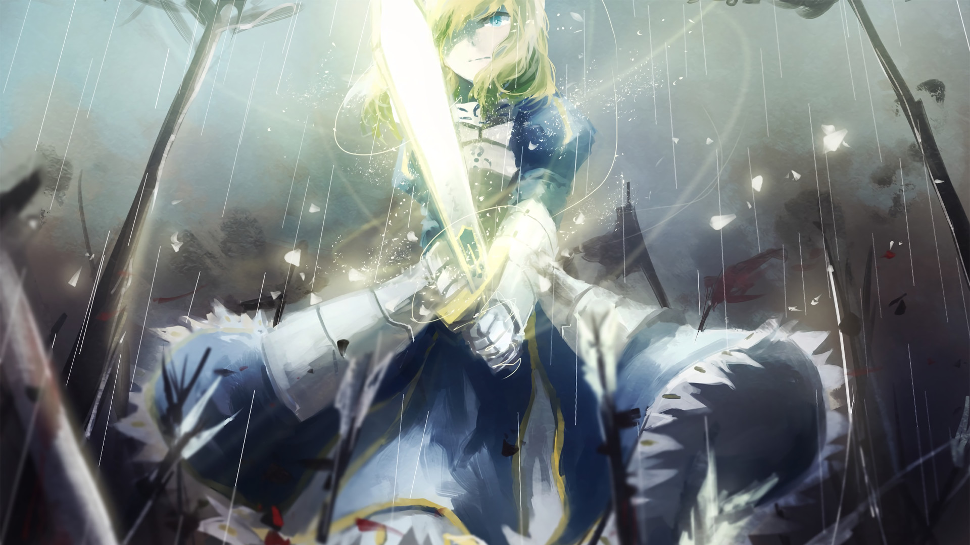 1920x1080 Anime Fate/Stay Night Saber (Fate Series) Wallpaper