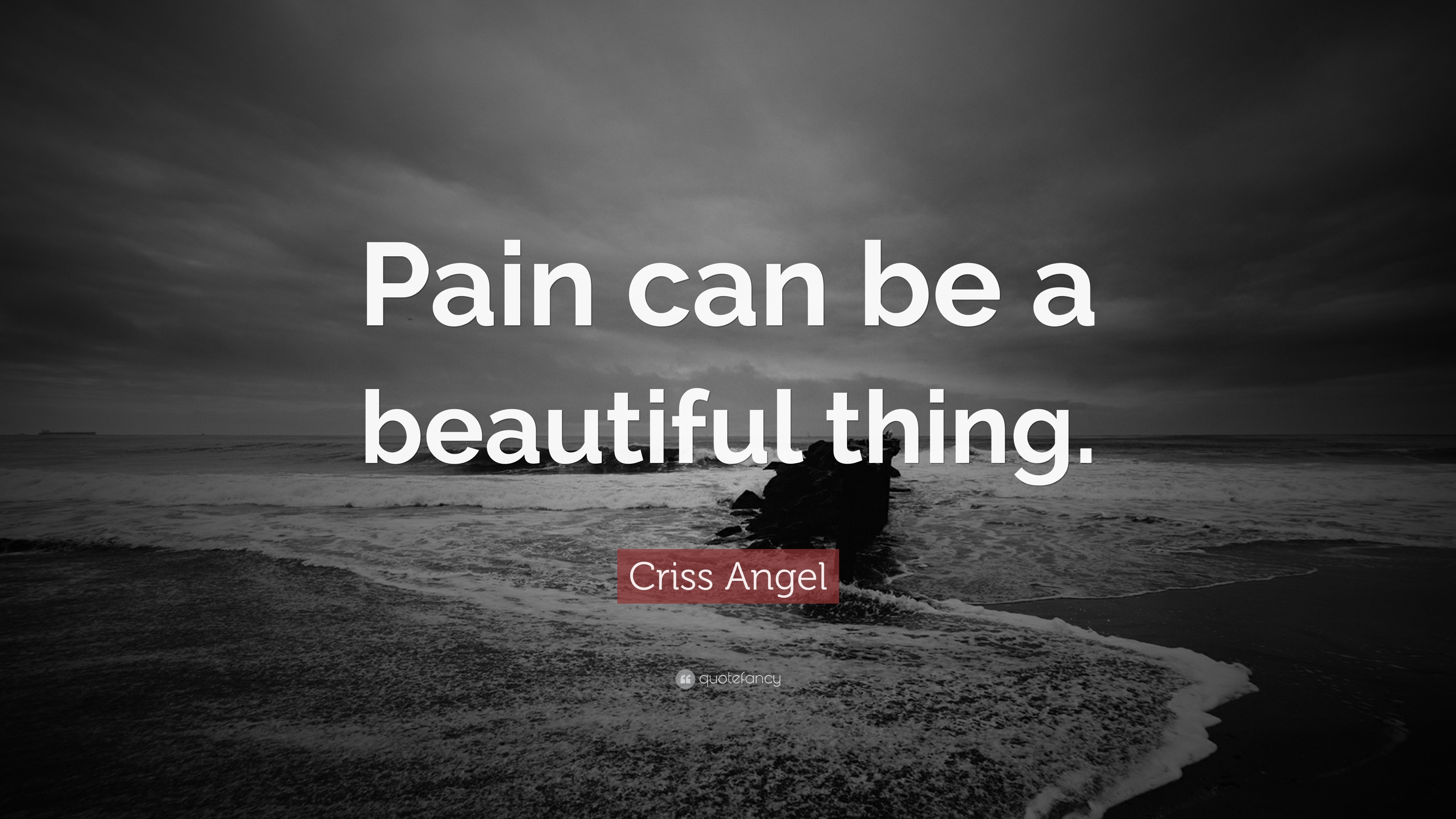 3840x2160 Criss Angel Quote: “Pain can be a beautiful thing.”