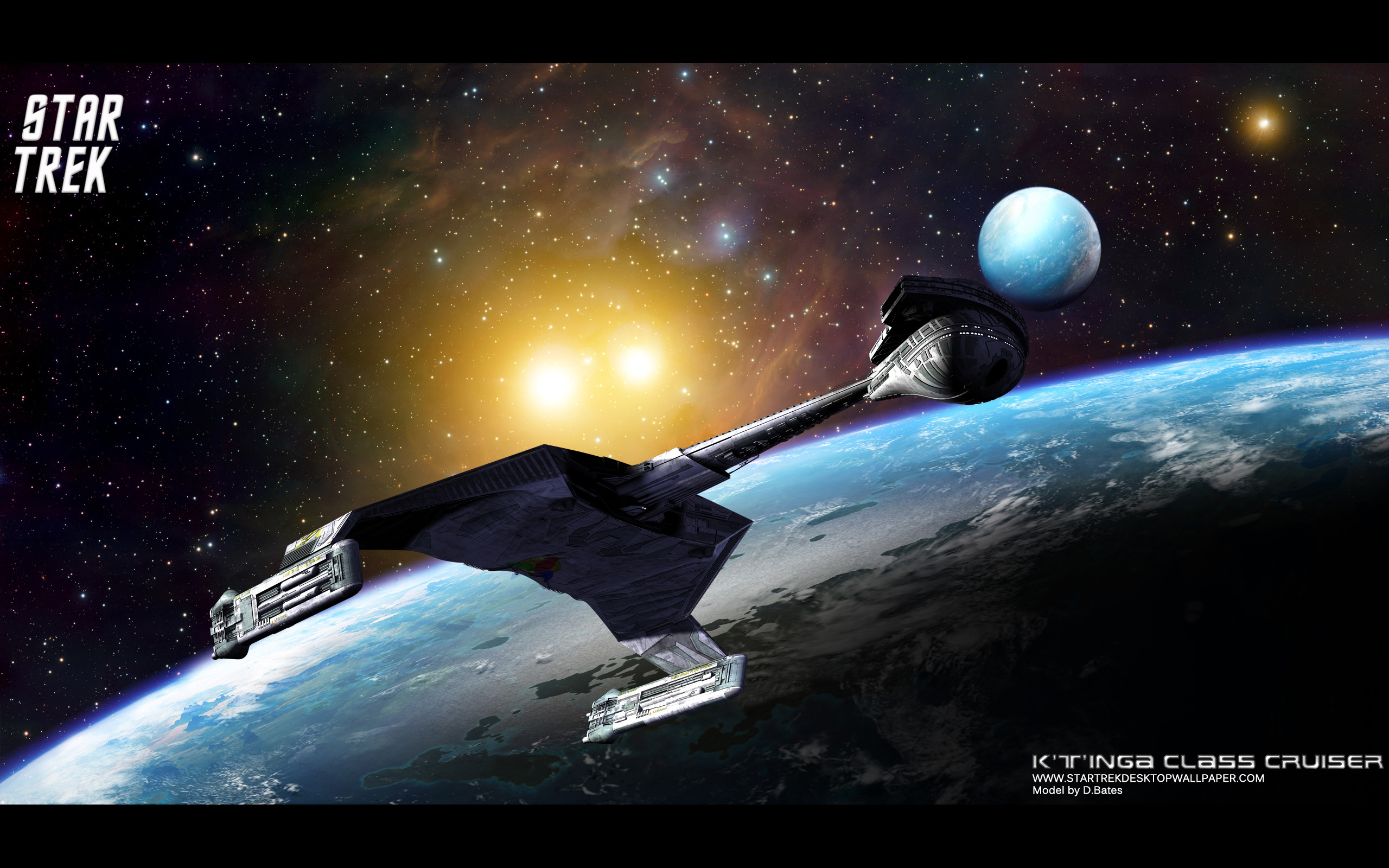 2560x1600 Star Trek K'T'Inga Class Cruiser. Free Star Trek computer desktop wallpaper