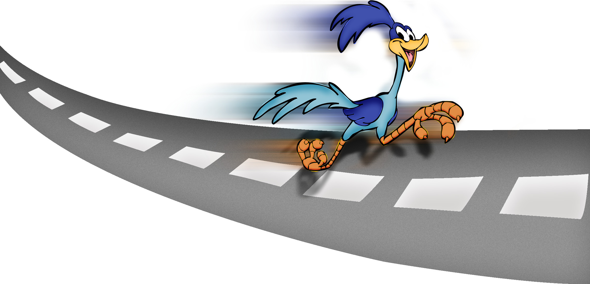 2384x1147 Clipart library: More Artists Like The Road Runner on a road by ksbansal