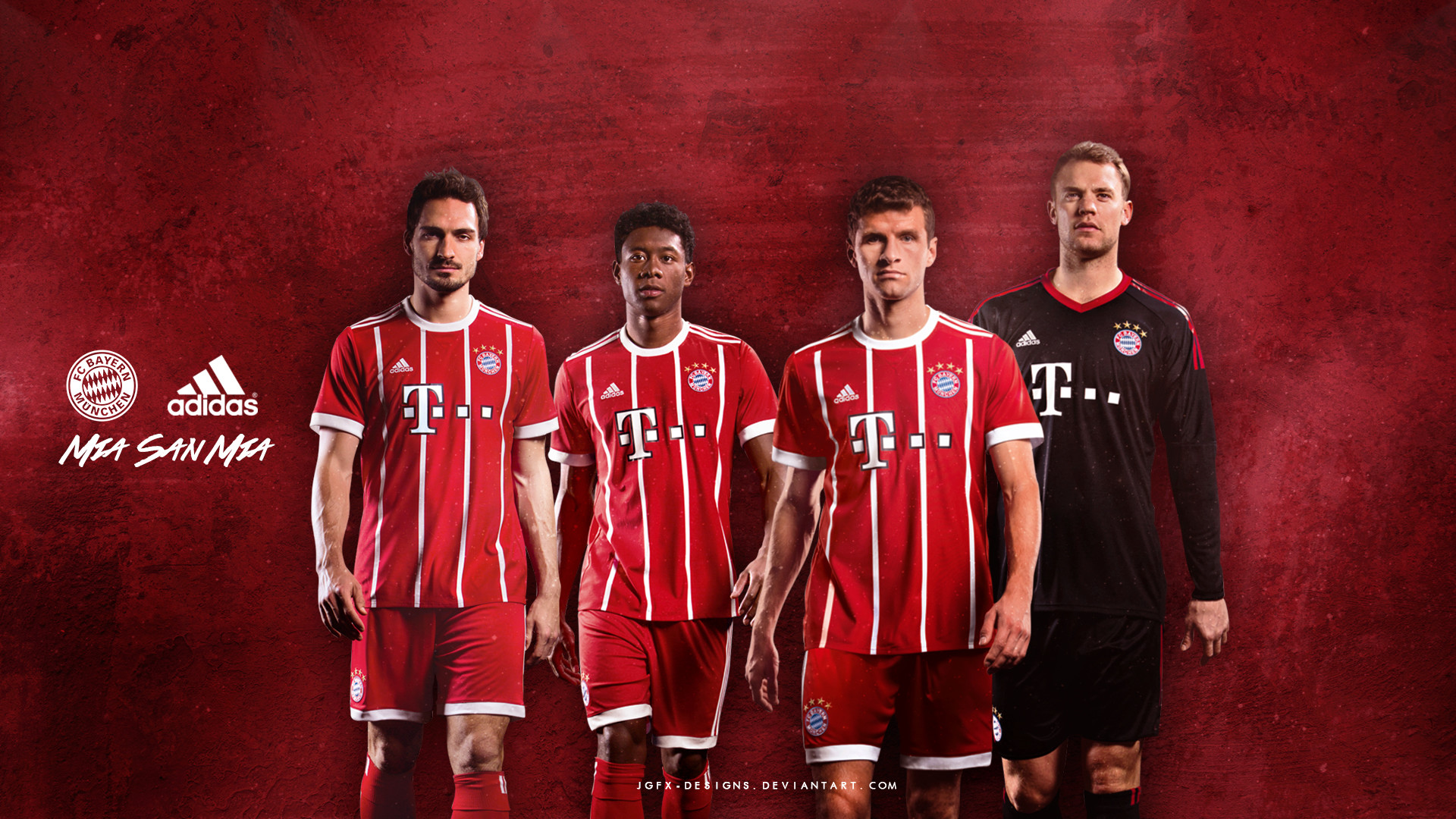 1920x1080 ... Bayern Munchen 2017-2018 adidas ad by jgfx-designs