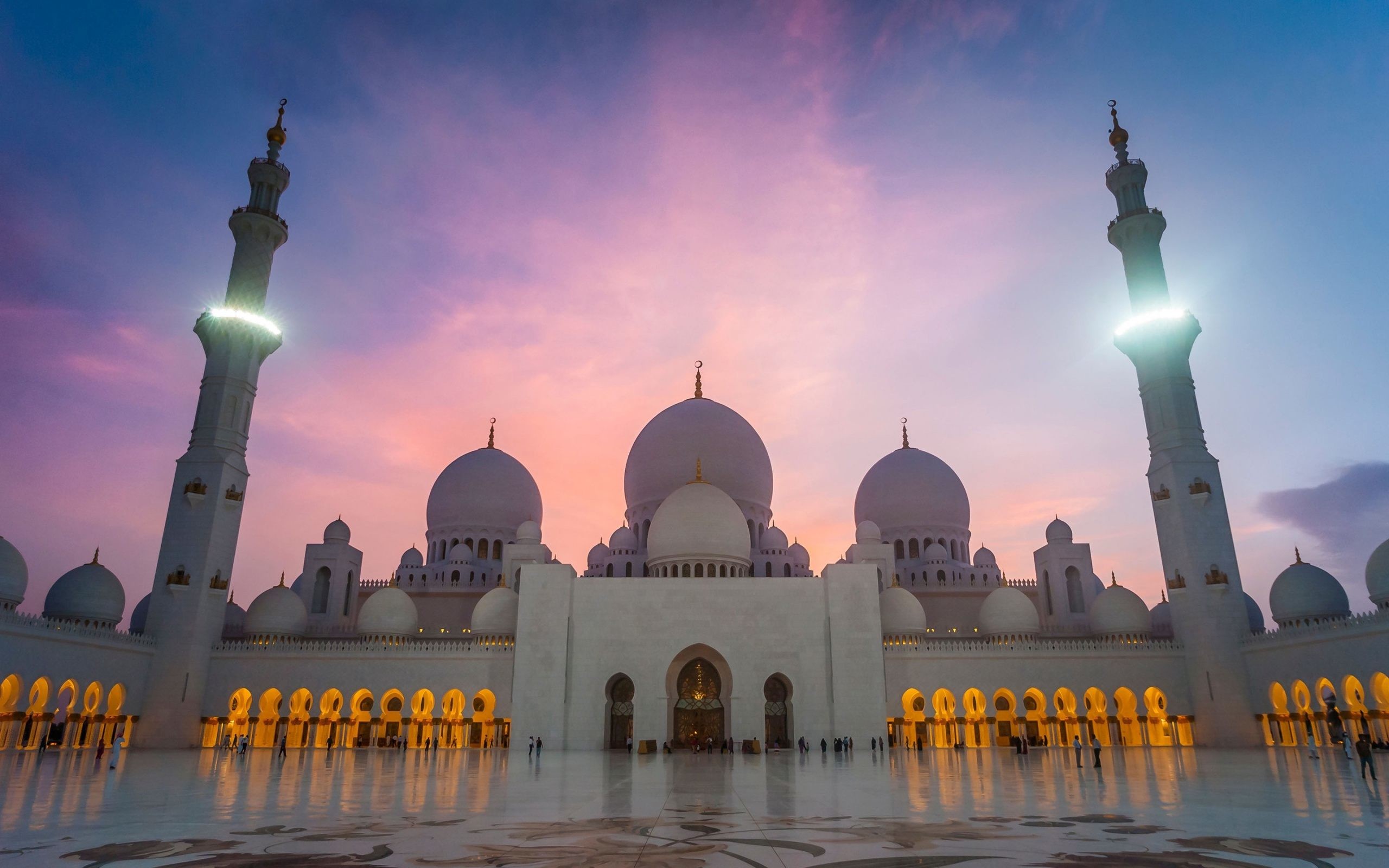 2560x1600 ... full HD Sheikh Zayed Grand Mosque Abu Dhabi Desktop wallpaper .