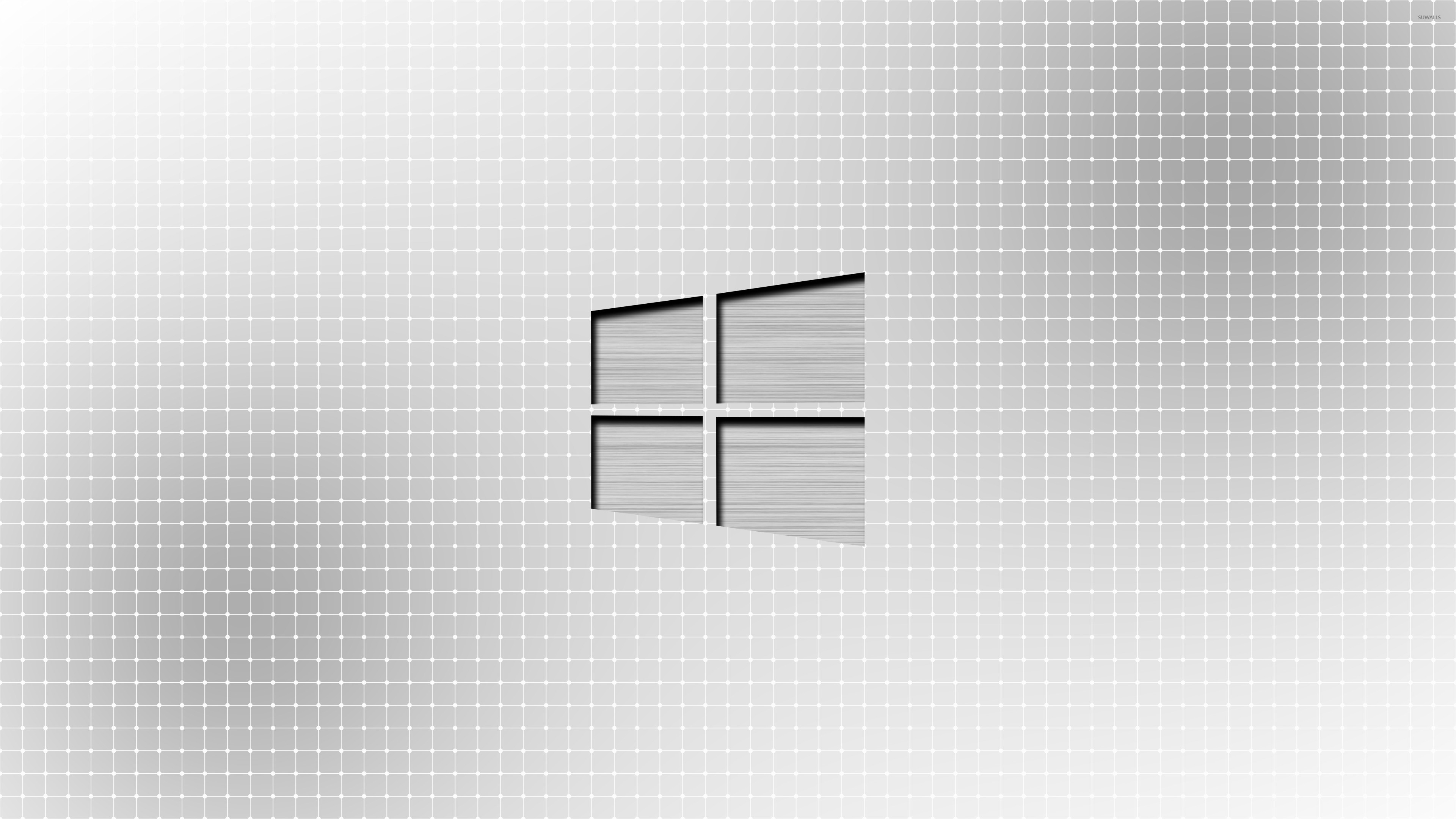3840x2160 Metal Windows 10 on a light grid wallpaper - Computer wallpapers .