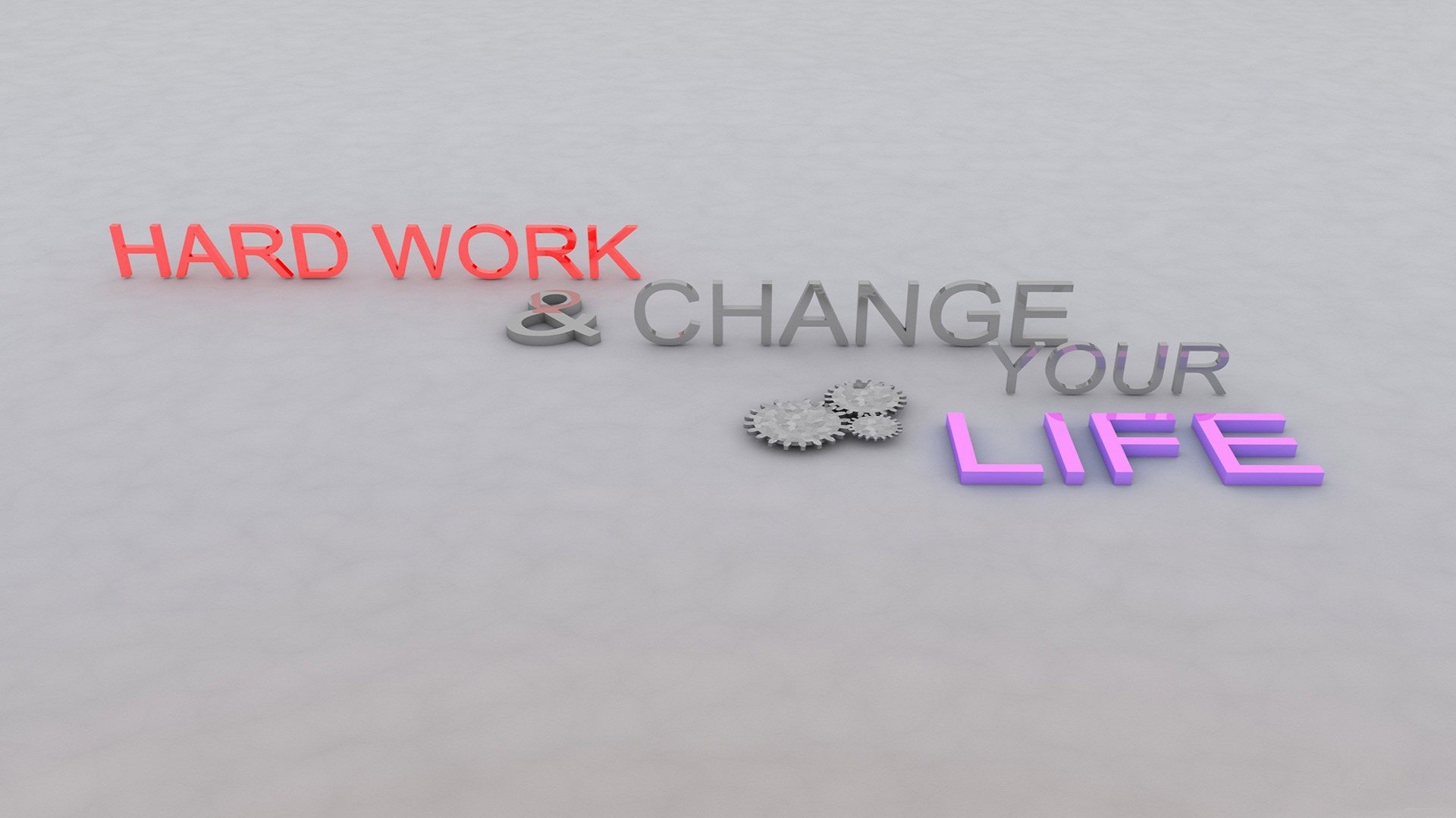 1920x1080 Hard work makes man powerful Change the life Key Success