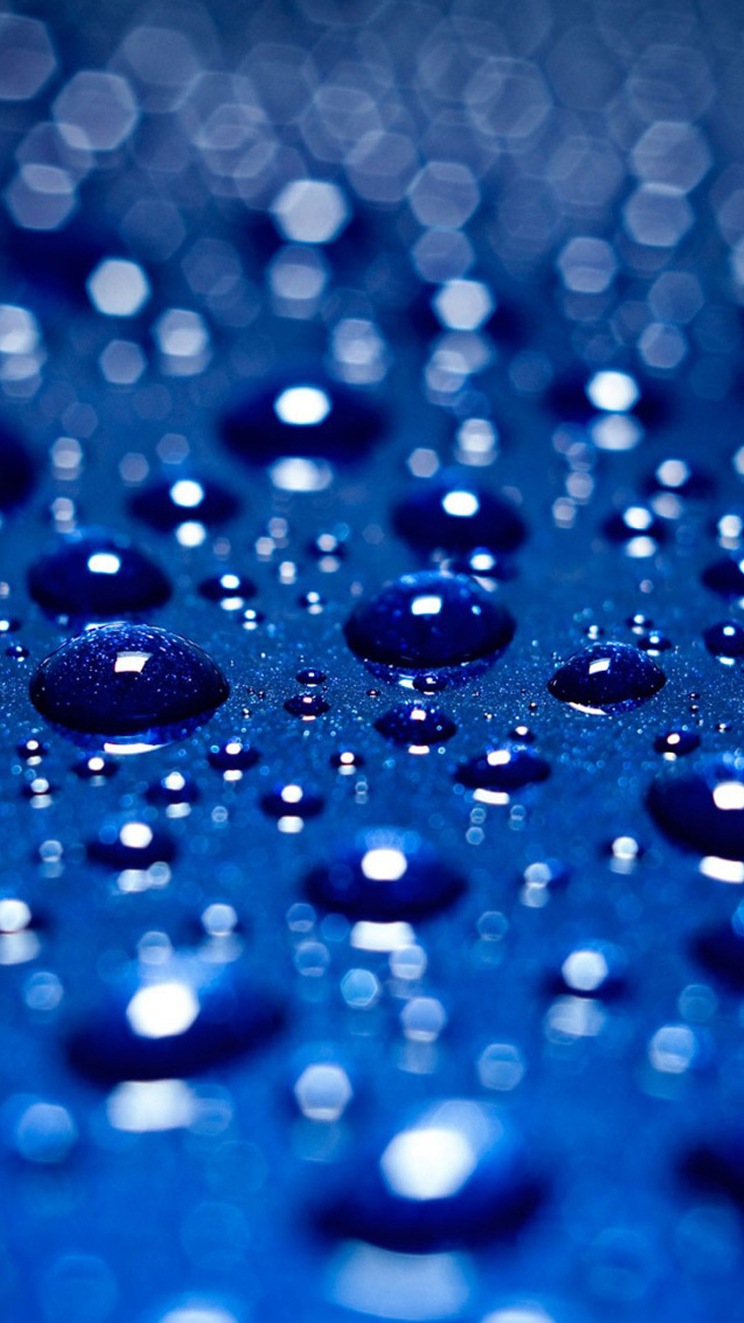 1080x1920 Blue water drops 04 Samsung Galaxy Note 3 Wallpapers