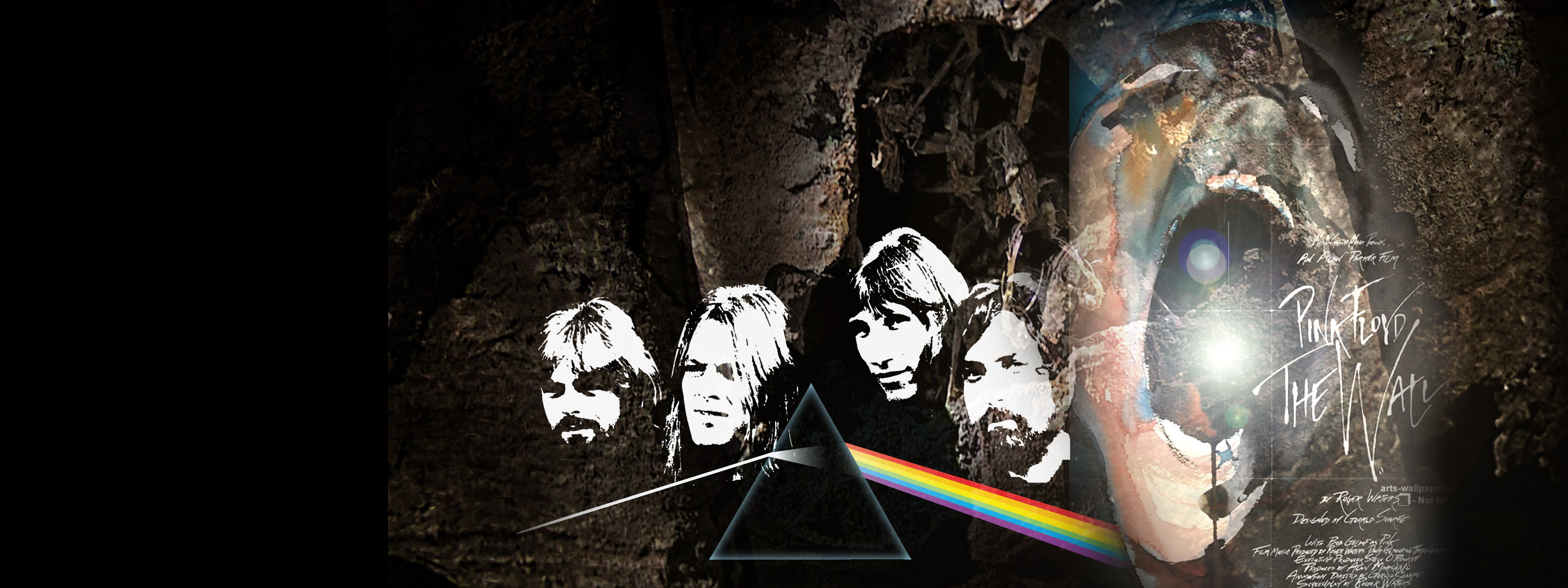 3200x1200 ... hd wallpapers scream against the wall under pink floyd ...
