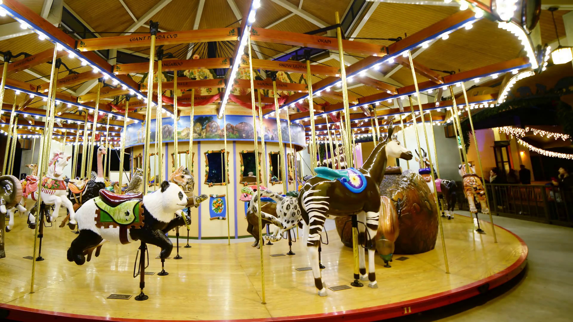 1920x1080 4K Time Lapse of Merry Go Round at Night -Pan Left- Stock Video Footage -  VideoBlocks
