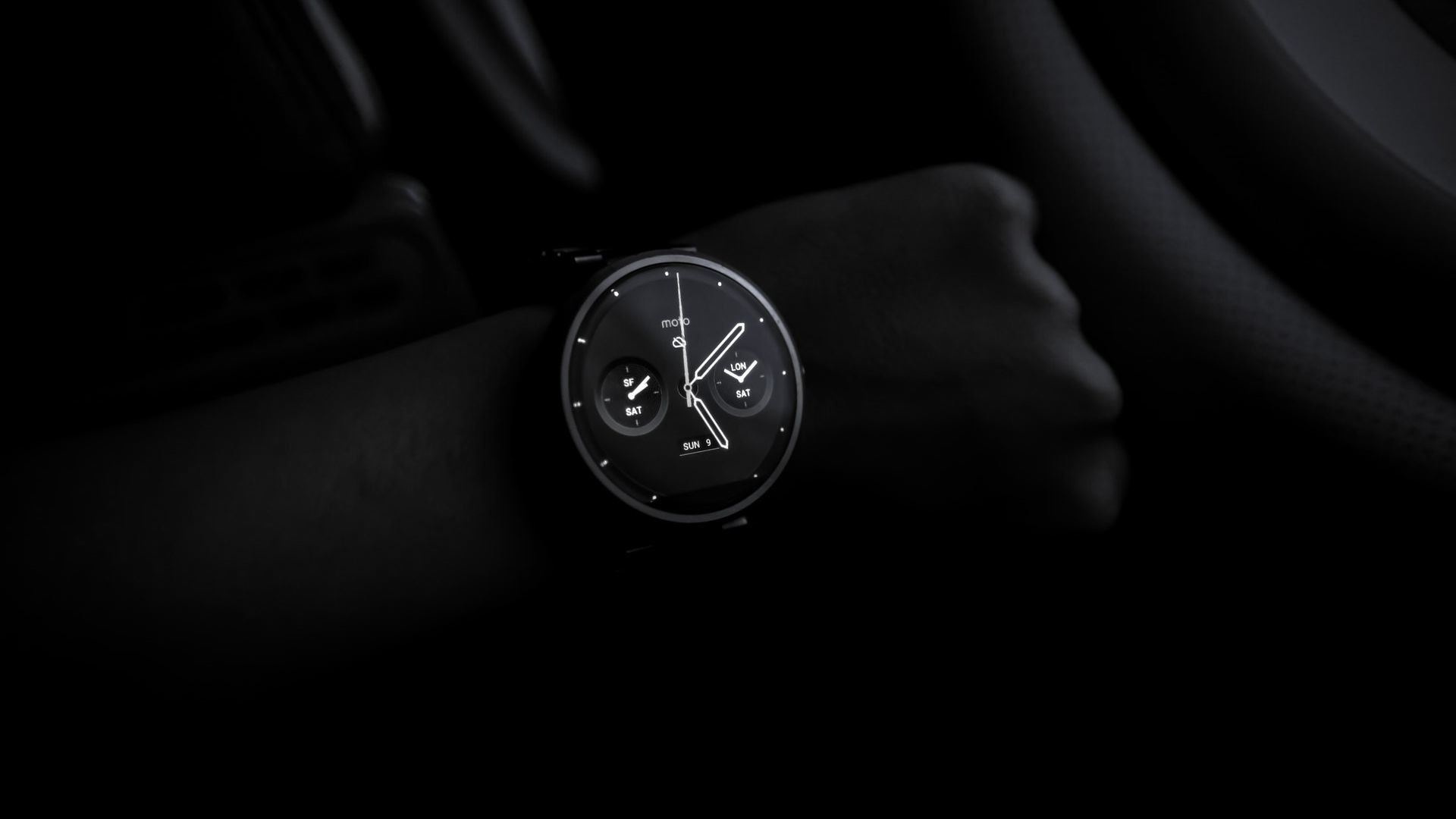 1920x1080 Wrist Watch Black Wallpaper