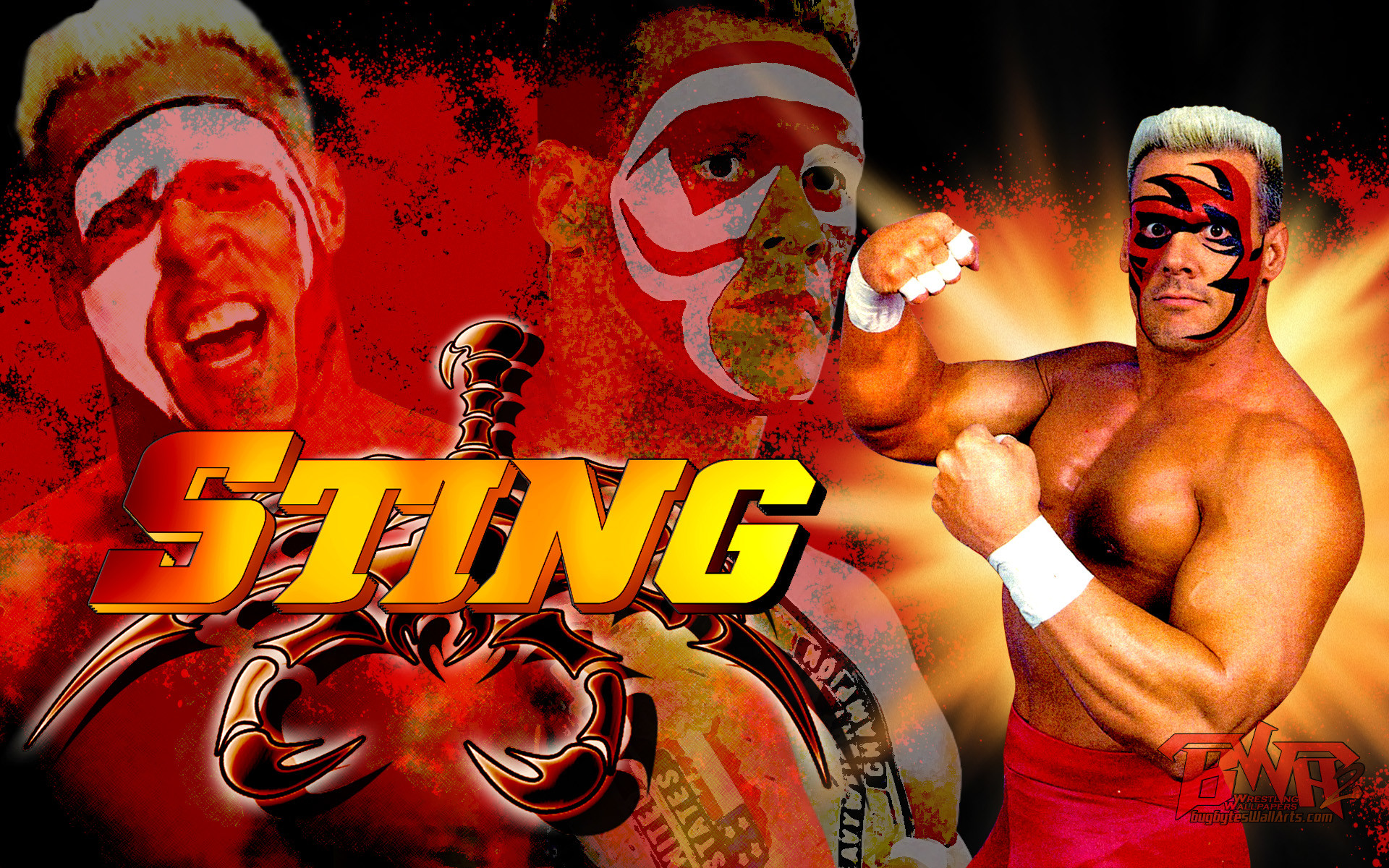 1920x1200 The multi colored face of sting! #rebuildingmylife