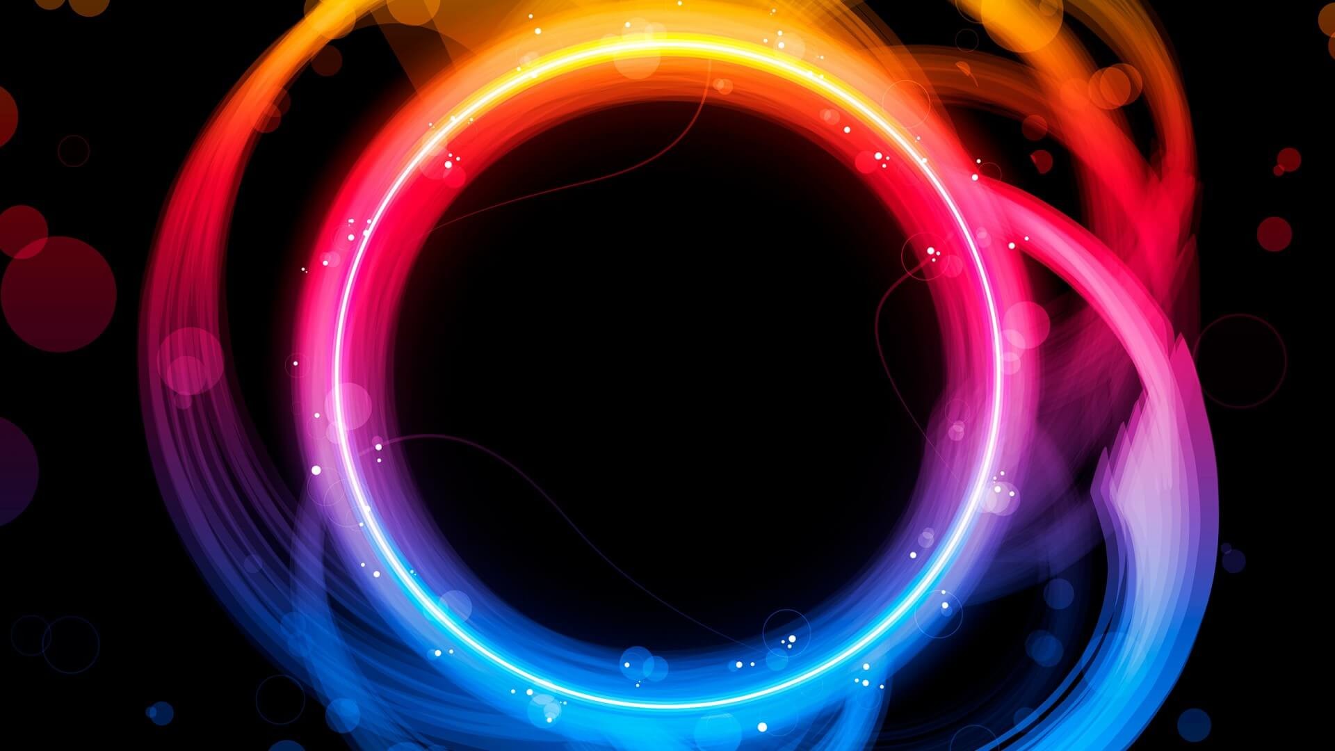 1920x1080 Abstract Colorful Rings 4k Wallpapers