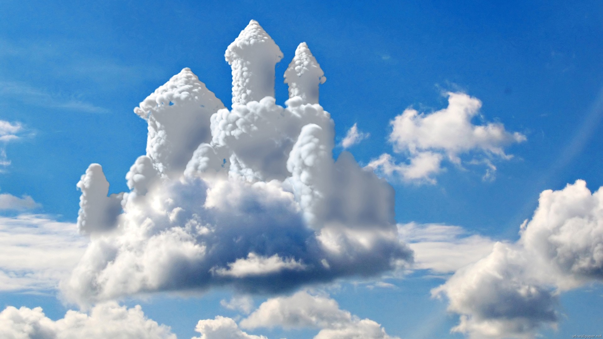 1920x1080 cloud wallpaper castle. Â«Â«