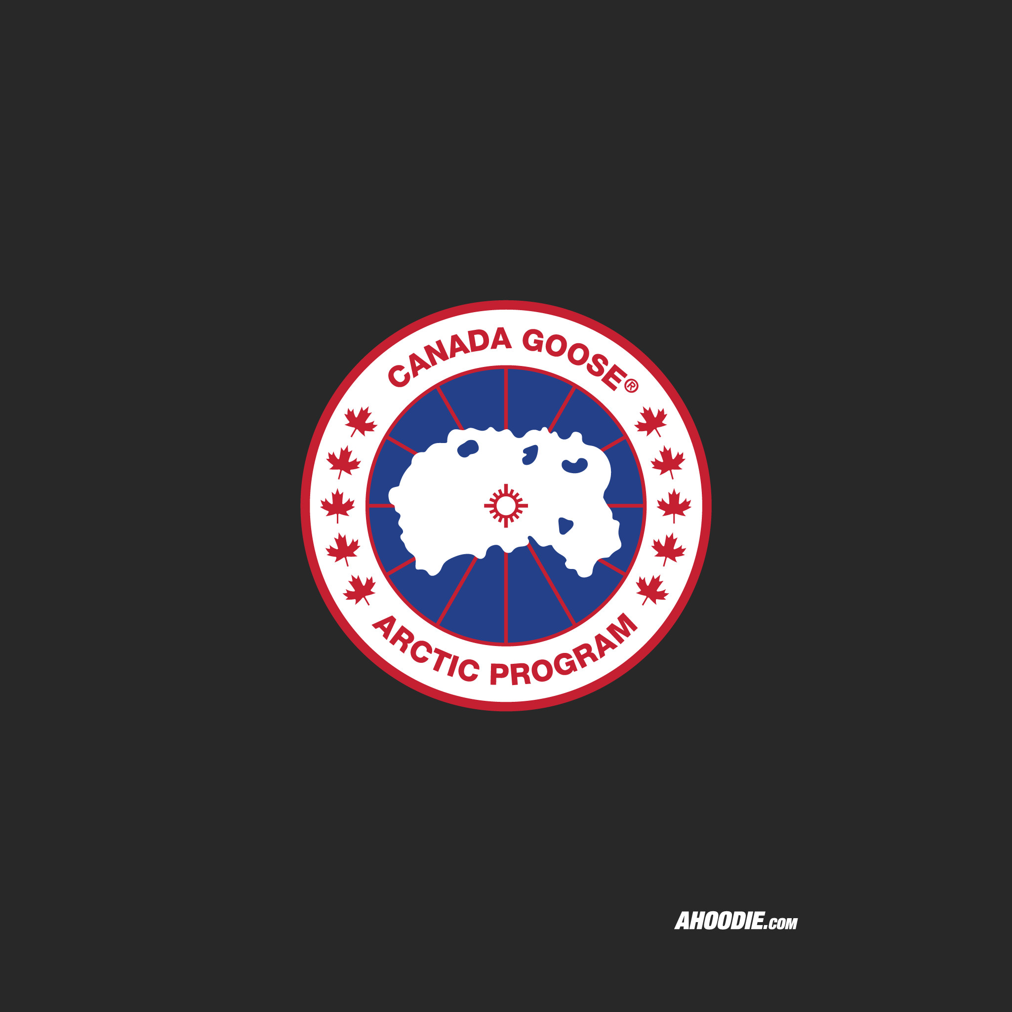 2049x2049 Canada Goose logo wallpaper in charcoal Canada Goose logo wallpaper in  charcoal ...
