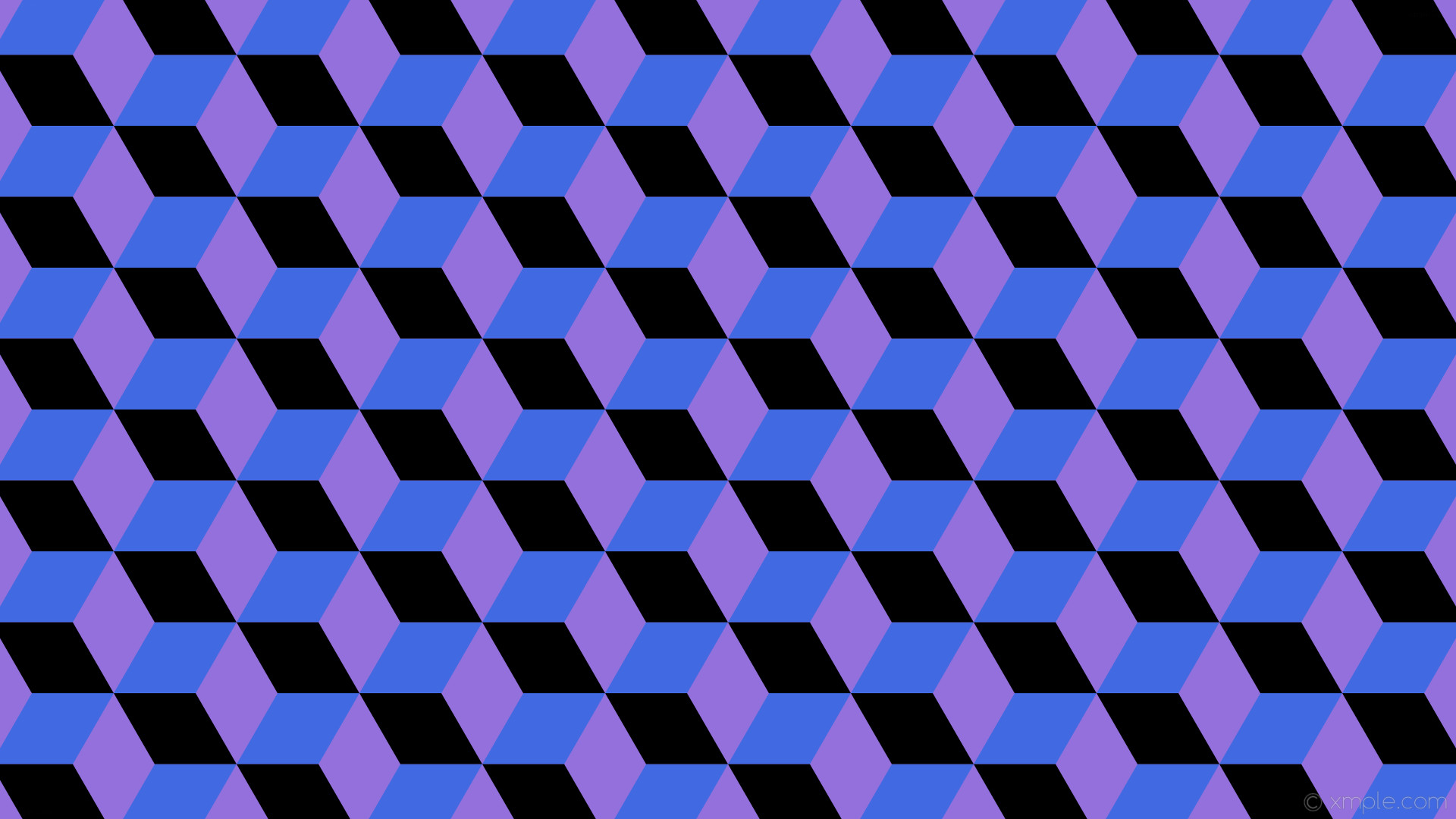 1920x1080 wallpaper blue 3d cubes black purple medium purple royal blue #9370db  #4169e1 #000000