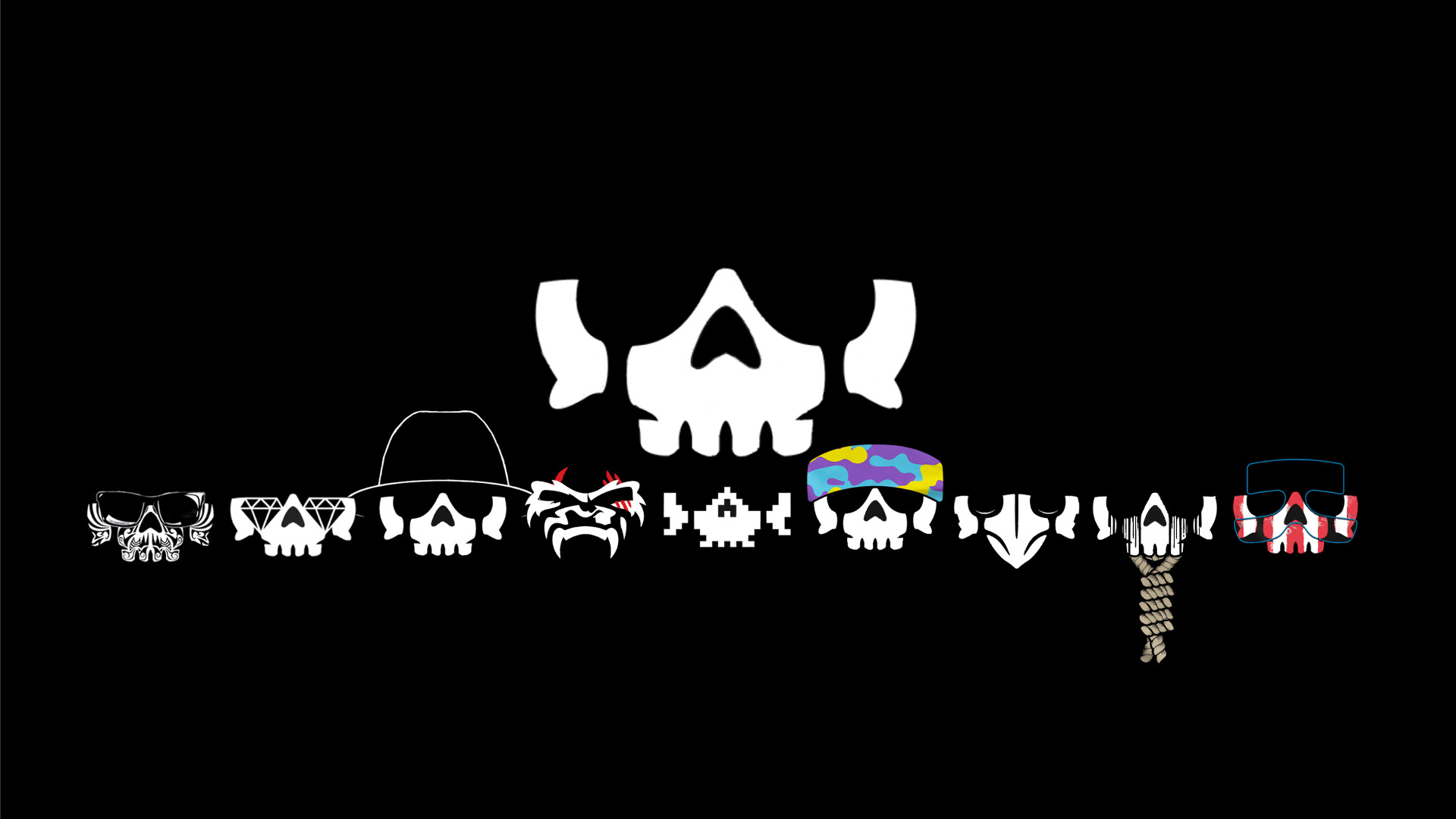 1920x1080 Inspired by /u/BoomanShames' minimalist Bullet Club poster, here's the  entire Club.