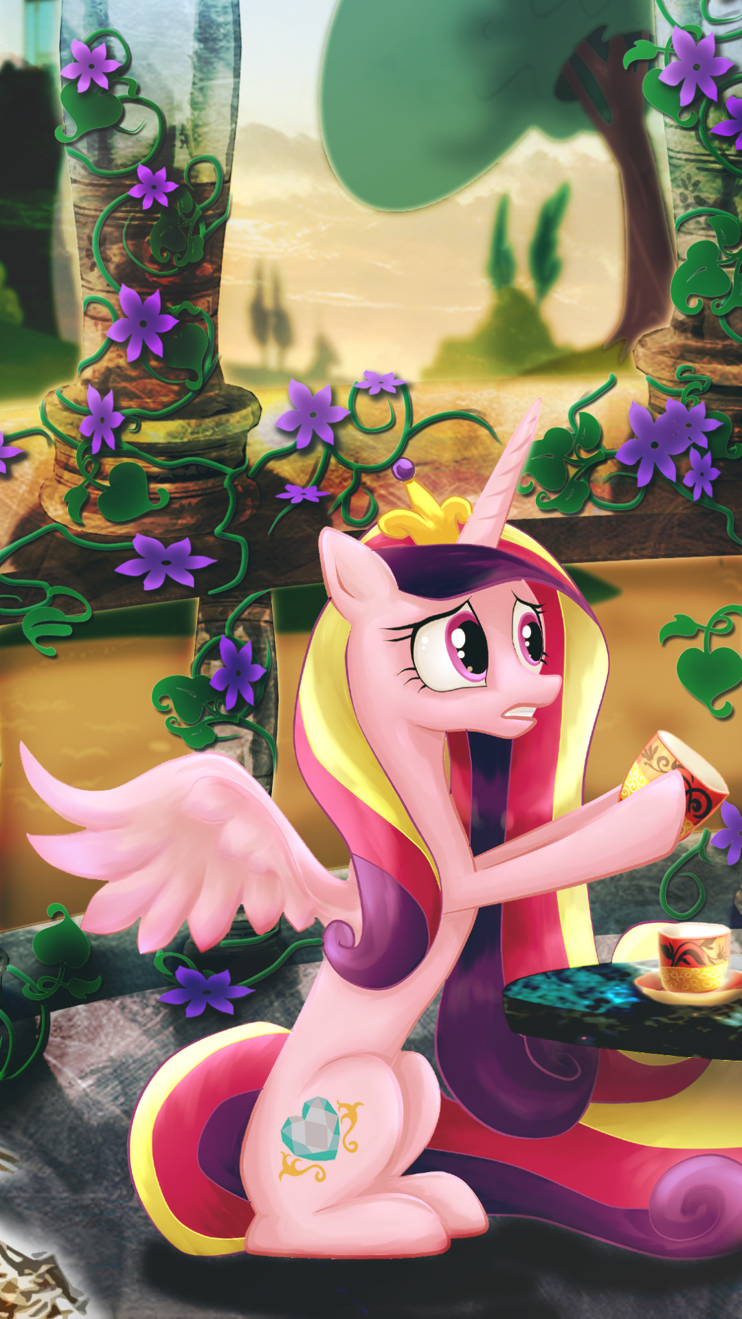 1080x1920 Cartoon My Little Pony: Friendship Is Magic Princess Luna Princess Cadance  Shining Armor. Wallpaper 681972