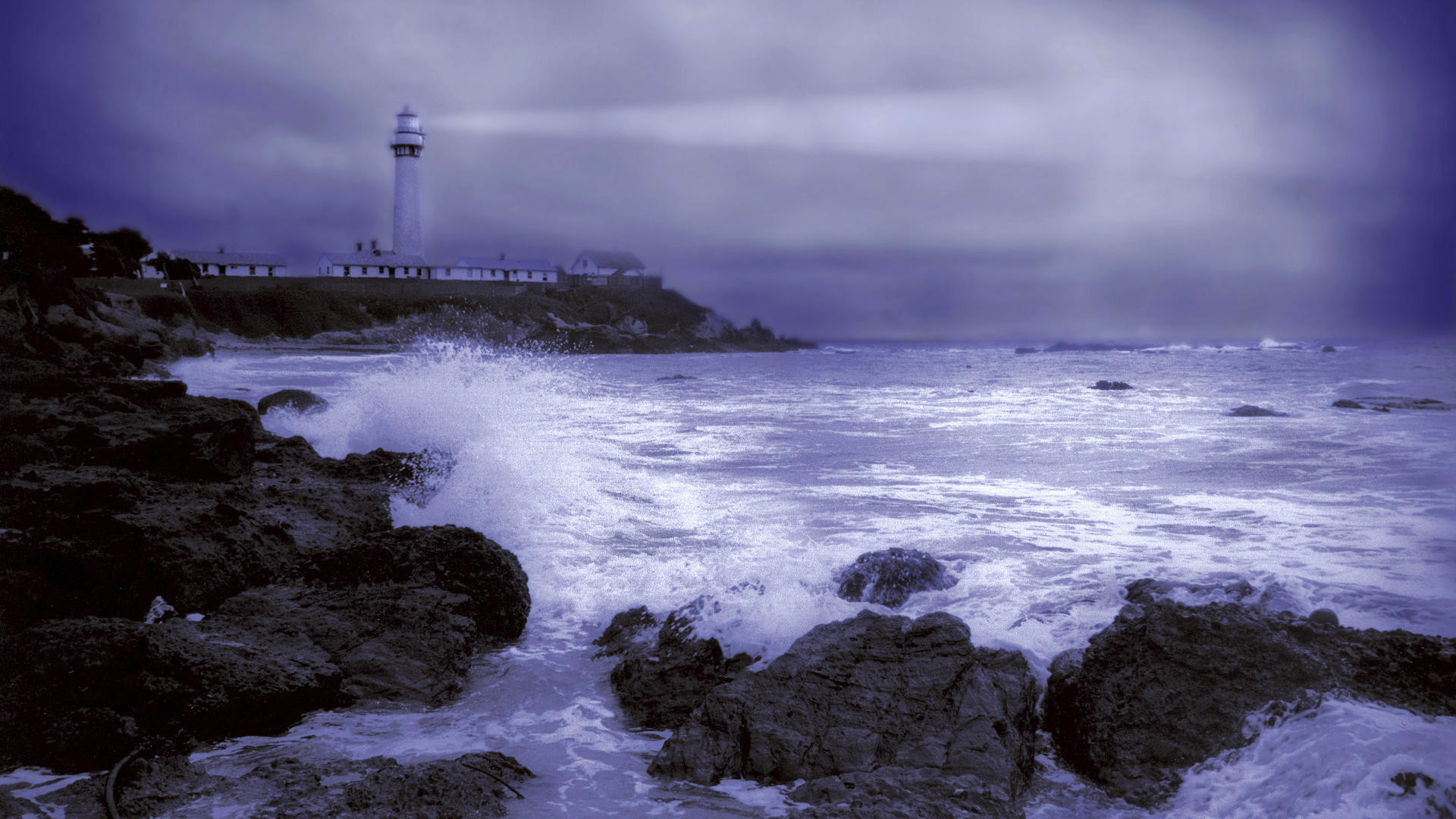 1920x1080 Desktop Stormy Weather Pigeon Lighthouse Wallpapers HD Free 131935