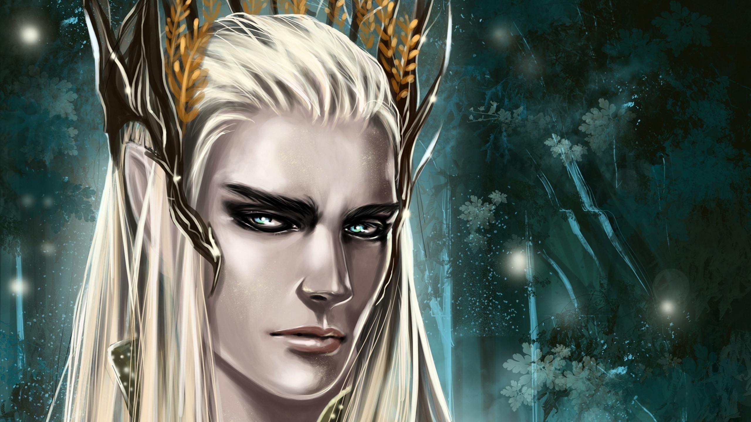 2560x1440 The hobbit the desolation of smaug, Thranduil, Art, Drawing wallpaper and  background