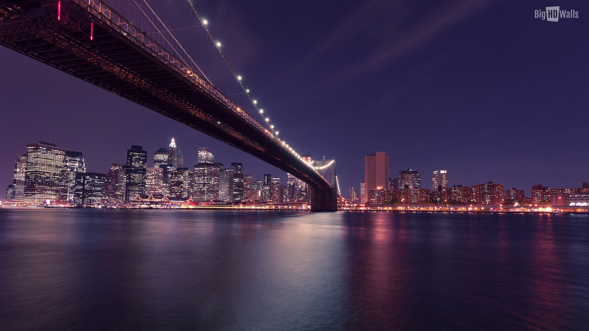 1920x1080 New York City View Â· NYC skyline at night