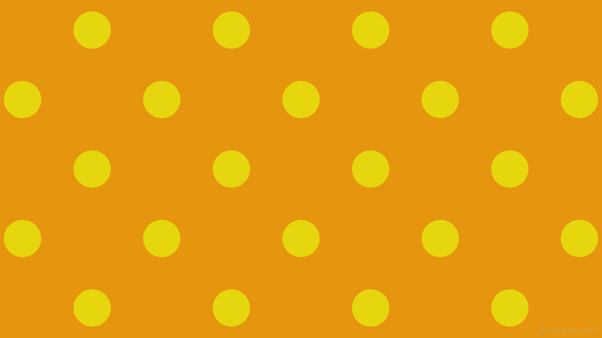1920x1080 Wallpaper dots orange polka yellow spots #e5960e #e5d60e .