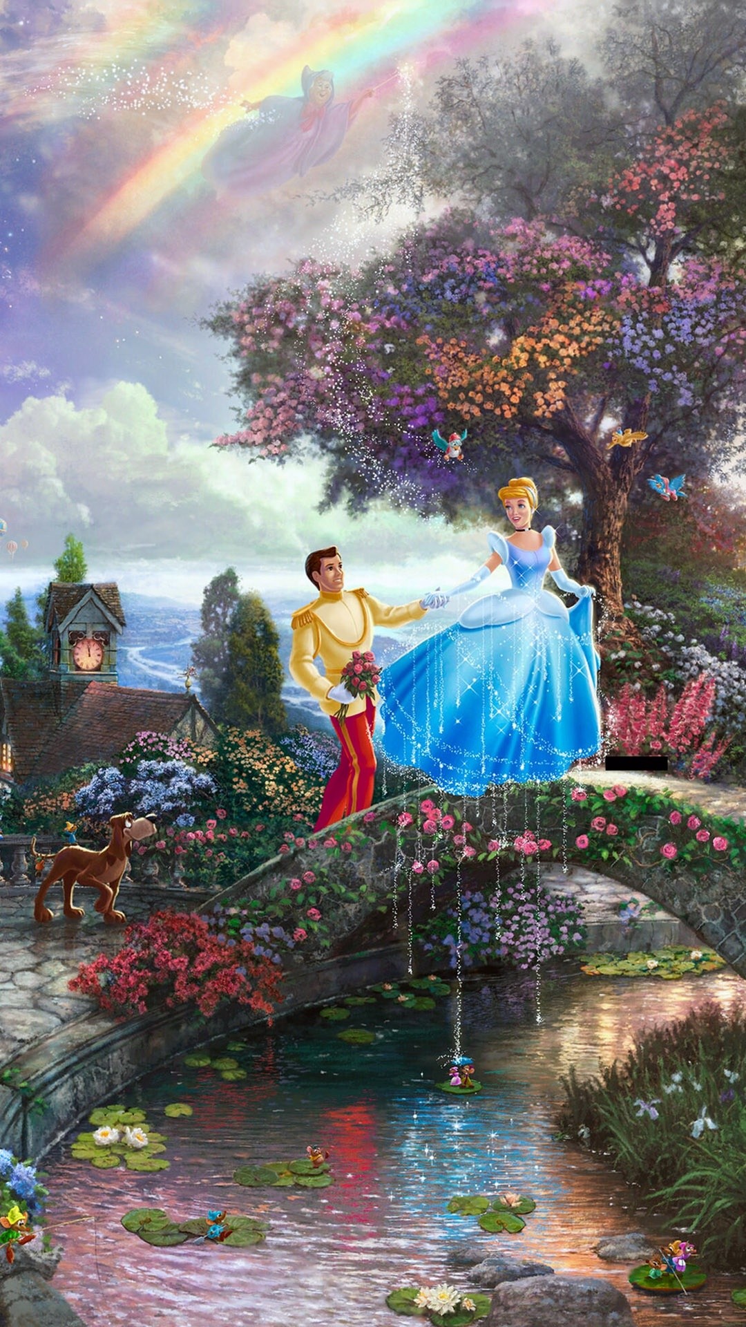 1080x1920 Thomas Kinkade Cinderella Painting