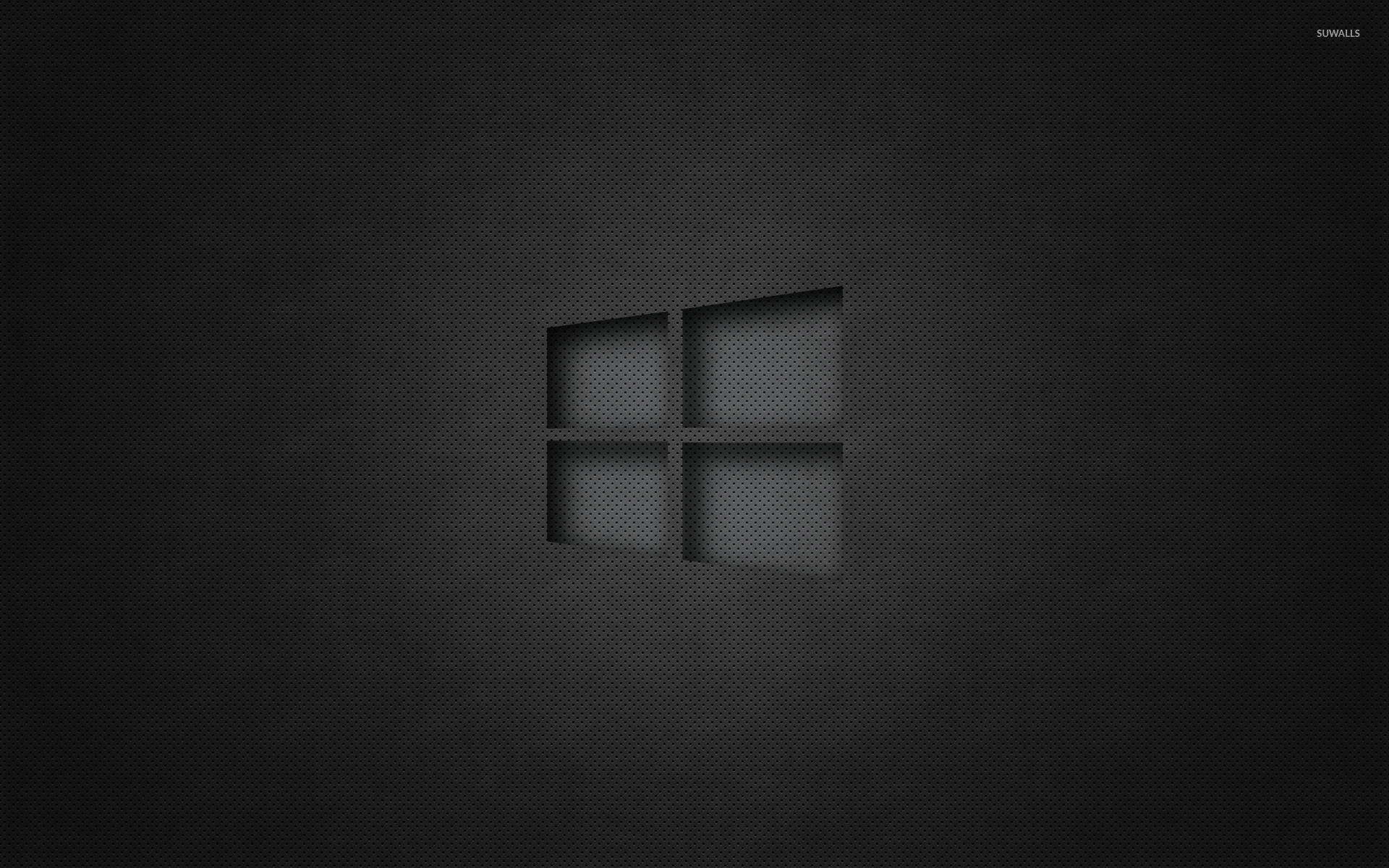 1920x1200 Windows 10 transparent logo on perforated leather wallpaper  jpg
