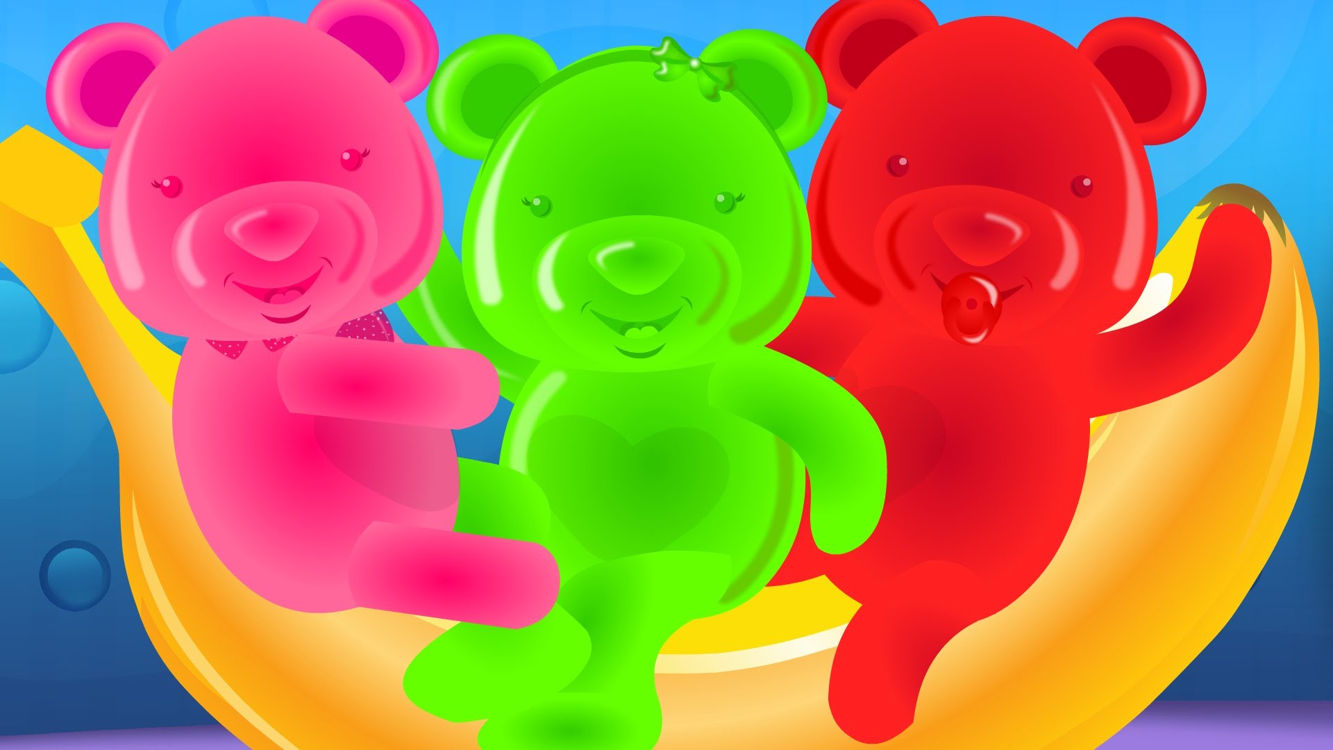 1920x1080 Five Little Jelly Bears | Nursery Rhymes For Kids And Children Songs -  YouTube