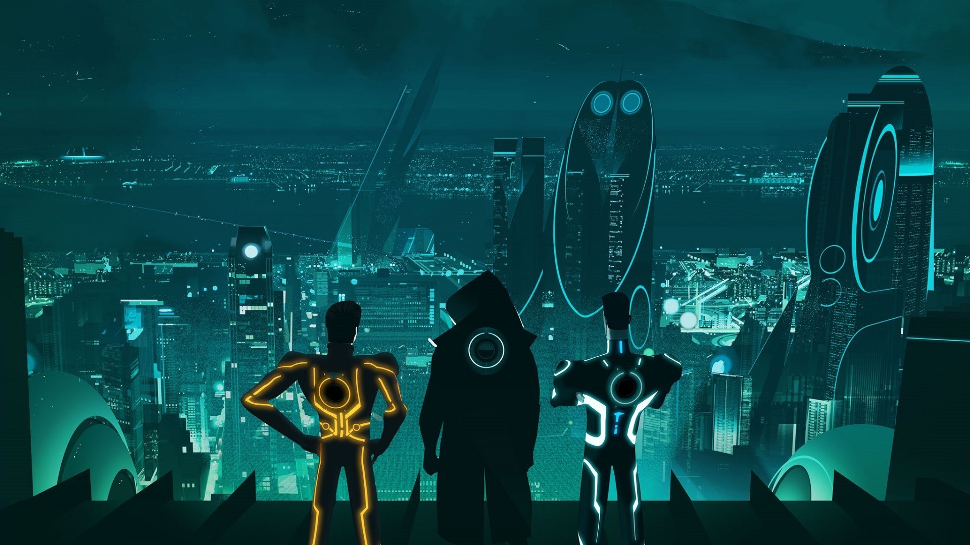 1920x1080 Tron, Tron: Uprising, Escape From Argon City, Video Games, Futuristic  Wallpapers HD / Desktop and Mobile Backgrounds