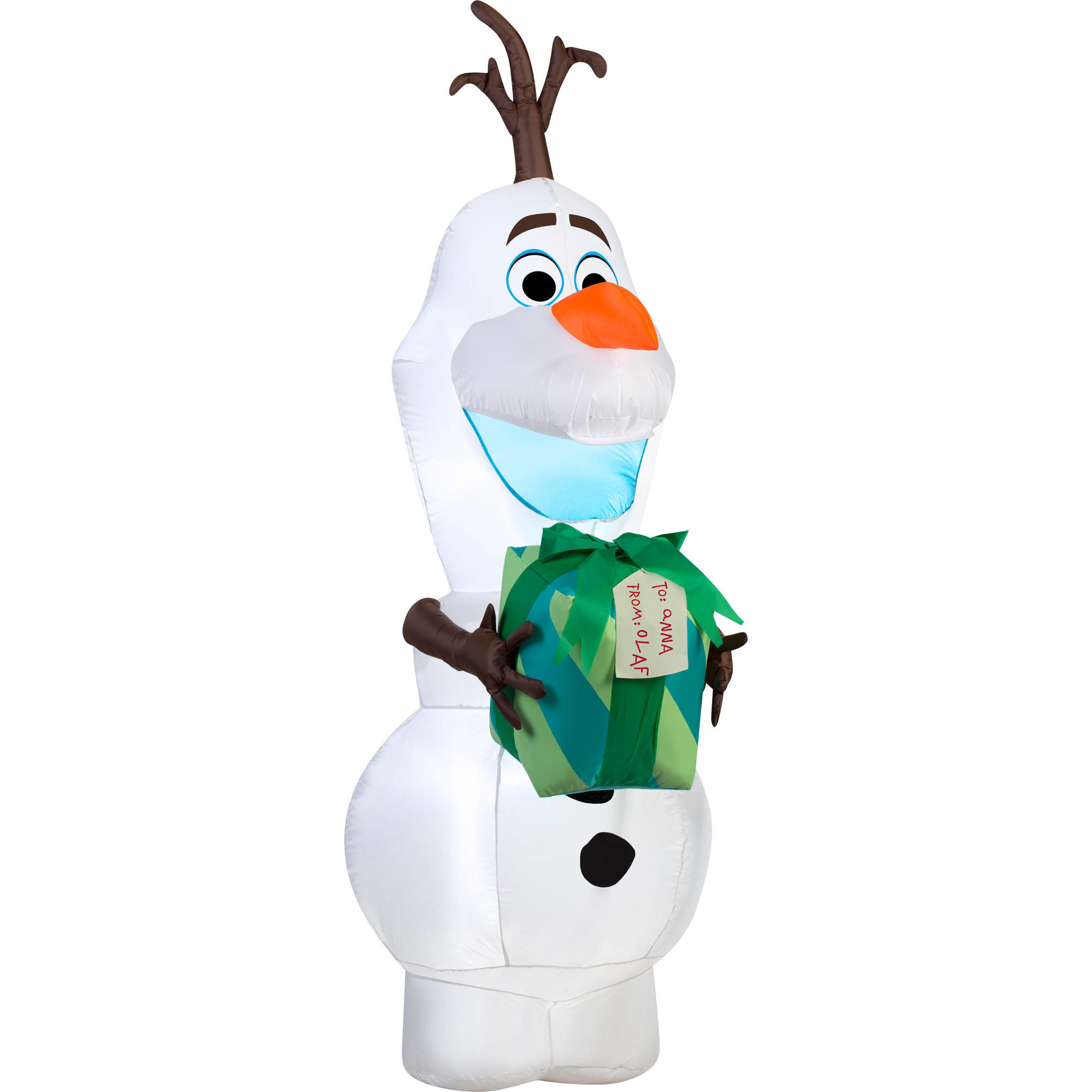2000x2000 Olaf Christmas Decorations Part - 28: Gemmy Airblown Christmas Inflatables  Disney Olaf With Gift,