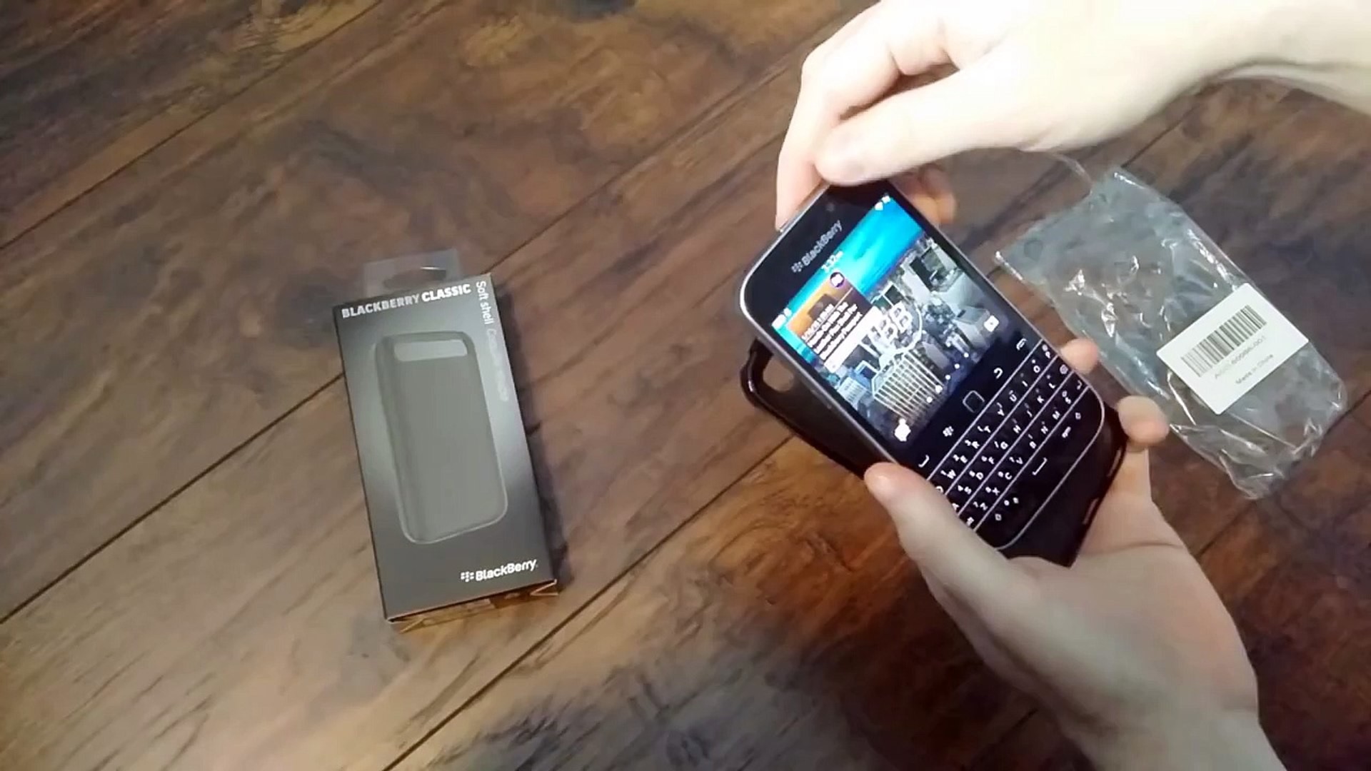 1920x1080 Quick Unboxing Of The BlackBerry Classic Soft Shell Case - video dailymotion