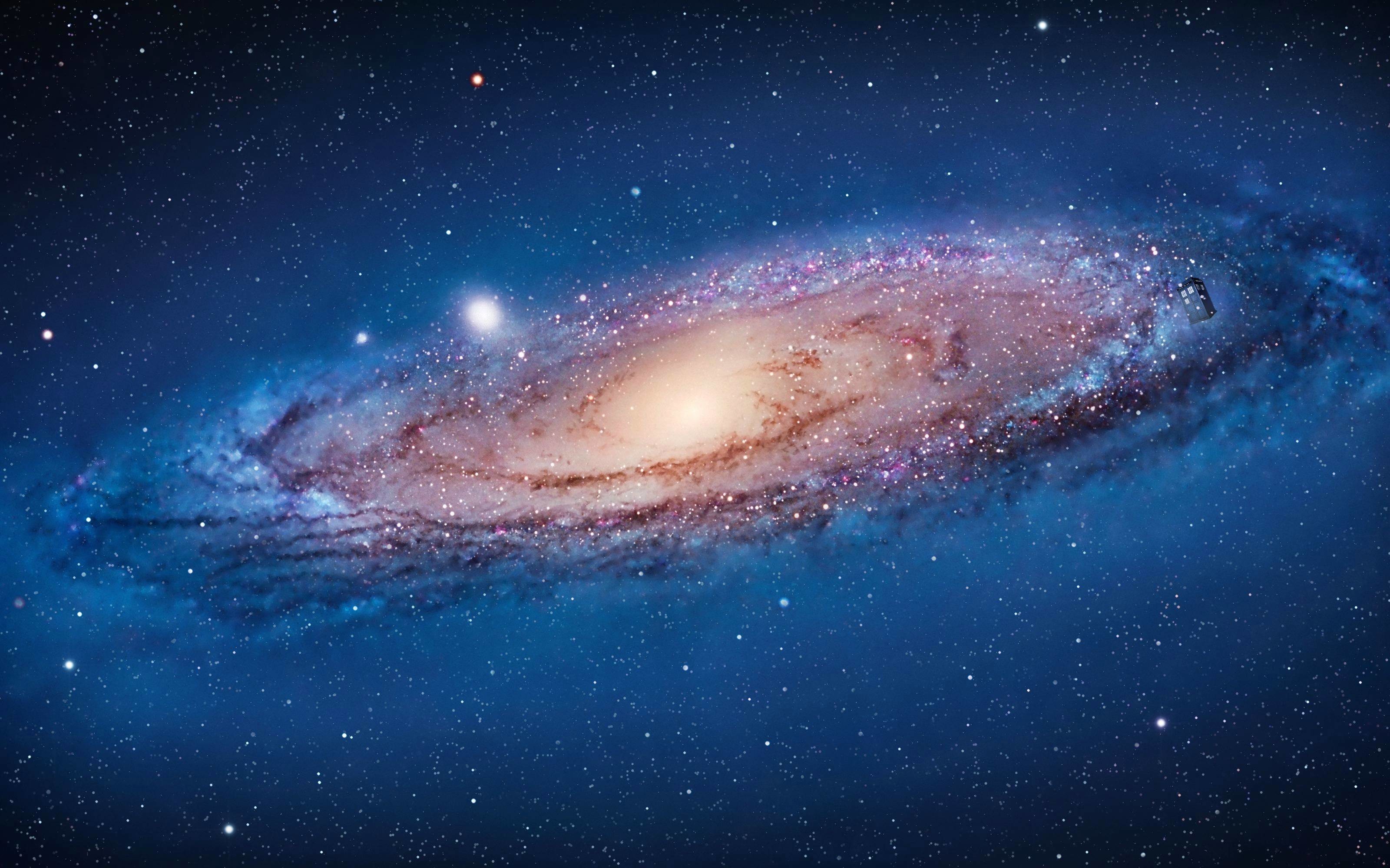 3200x2000 Wallpaper Andromeda Galaxy with a TARDIS ...