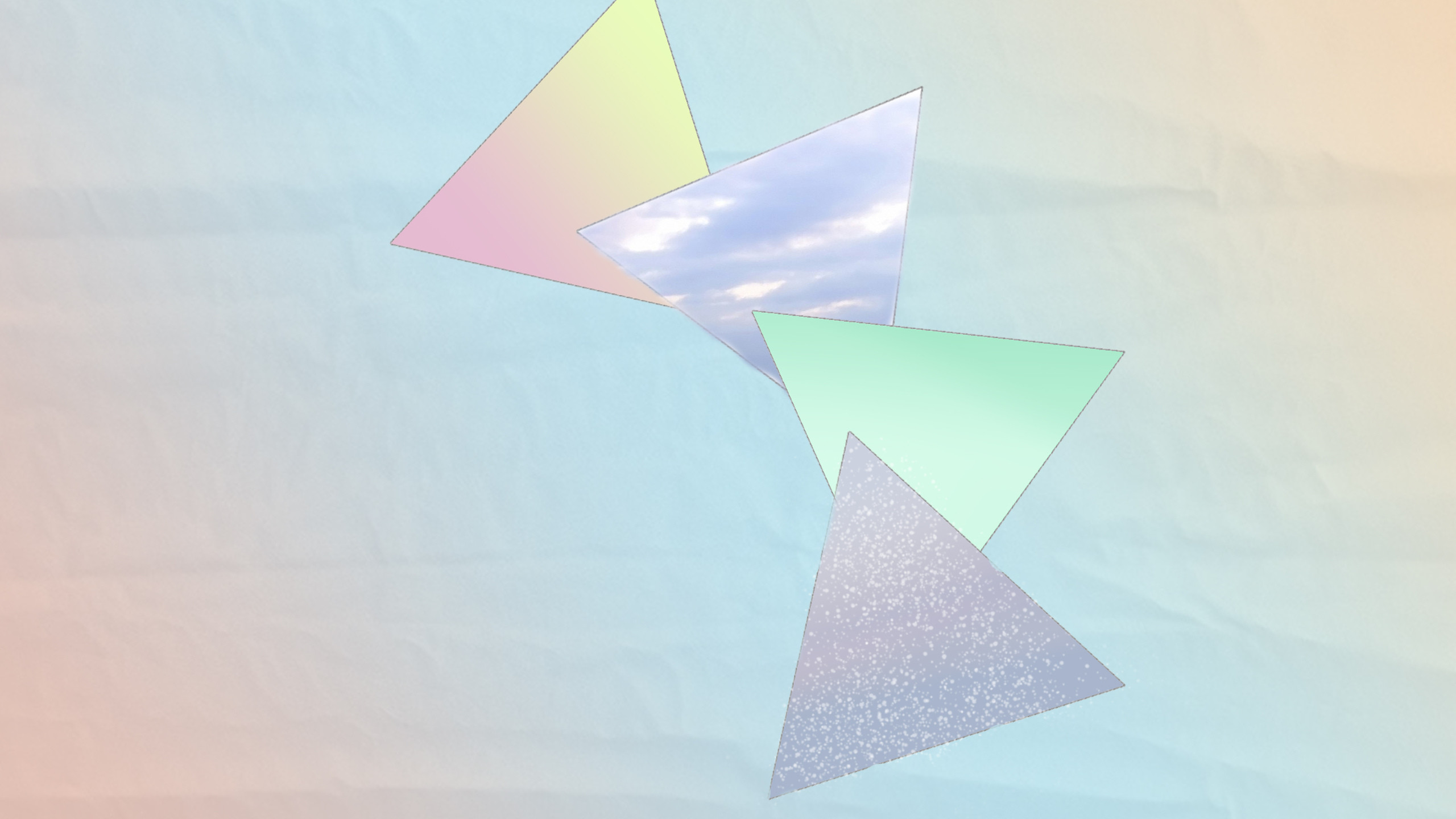 2560x1440 the gradient, triangles, pastel, color, geometry wallpaper