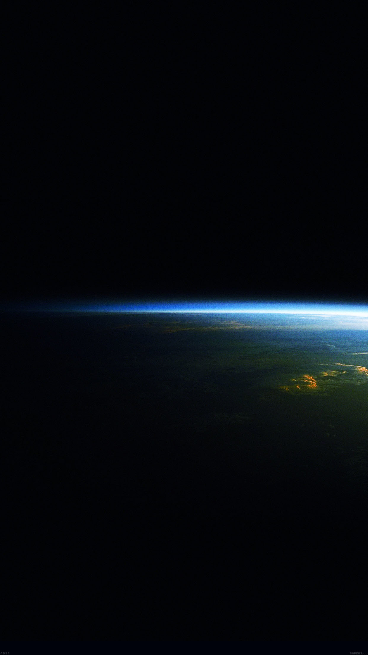 1242x2208 Earth From Space Glow iPhone 6 Plus HD Wallpaper