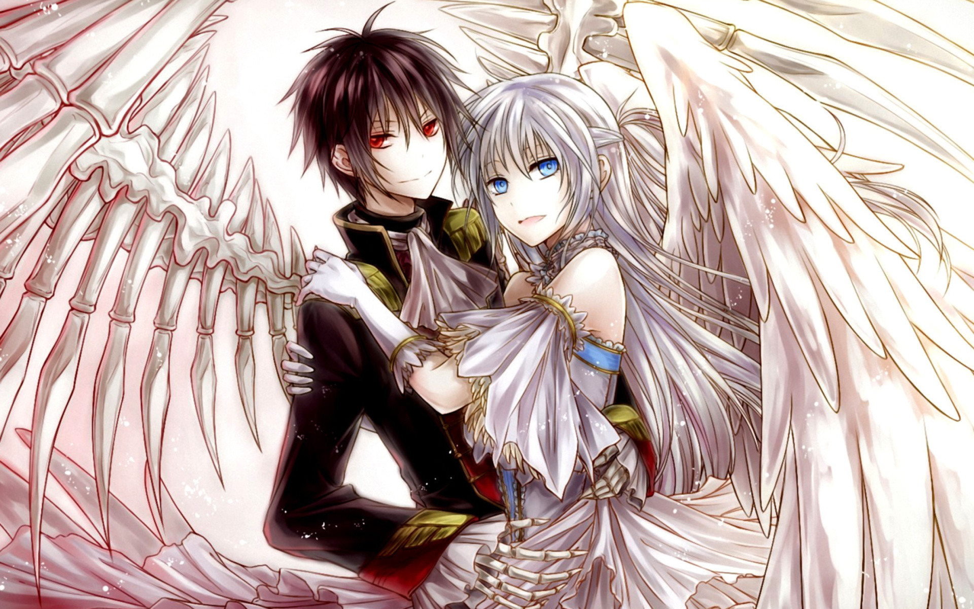 1920x1200 Cute Anime Couple HD Images.