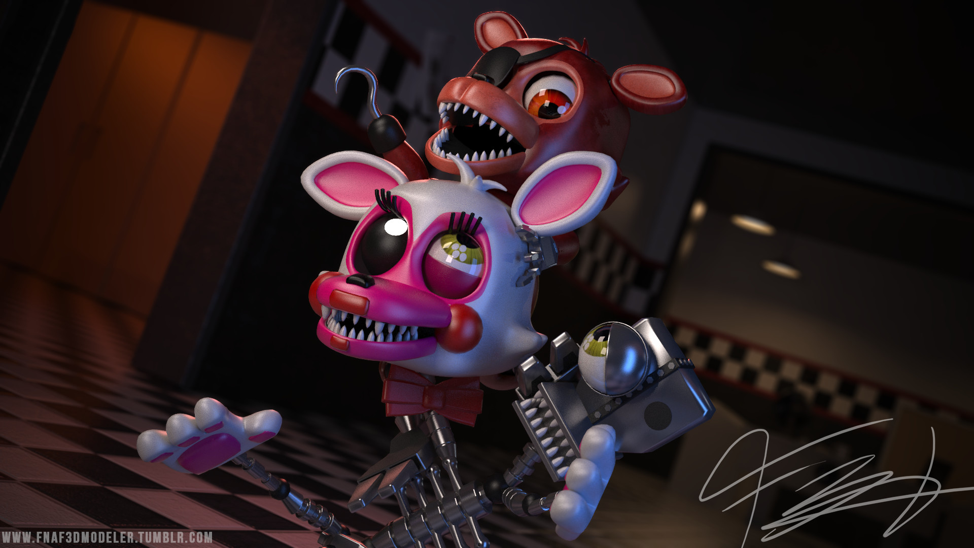 1920x1080 Foxy And Mangle Wallpapers - Wallpaper Cave