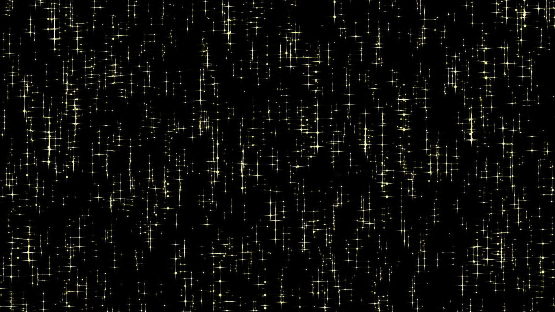 1920x1080 Gold decoration stars. Falling stars background Discreet Gold stars on black  background, falling down