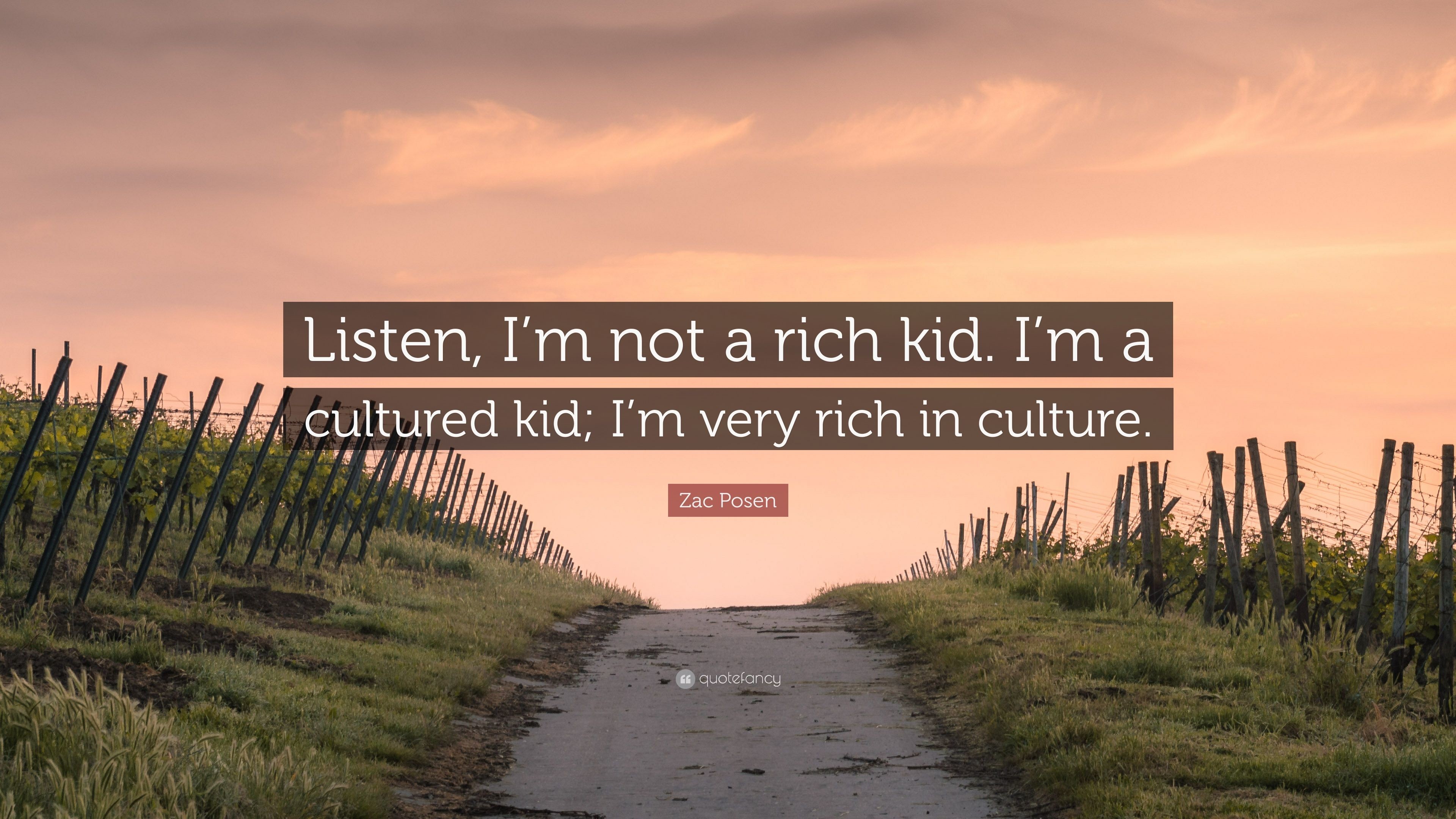 3840x2160 Zac Posen Quote: “Listen, I'm not a rich kid. I