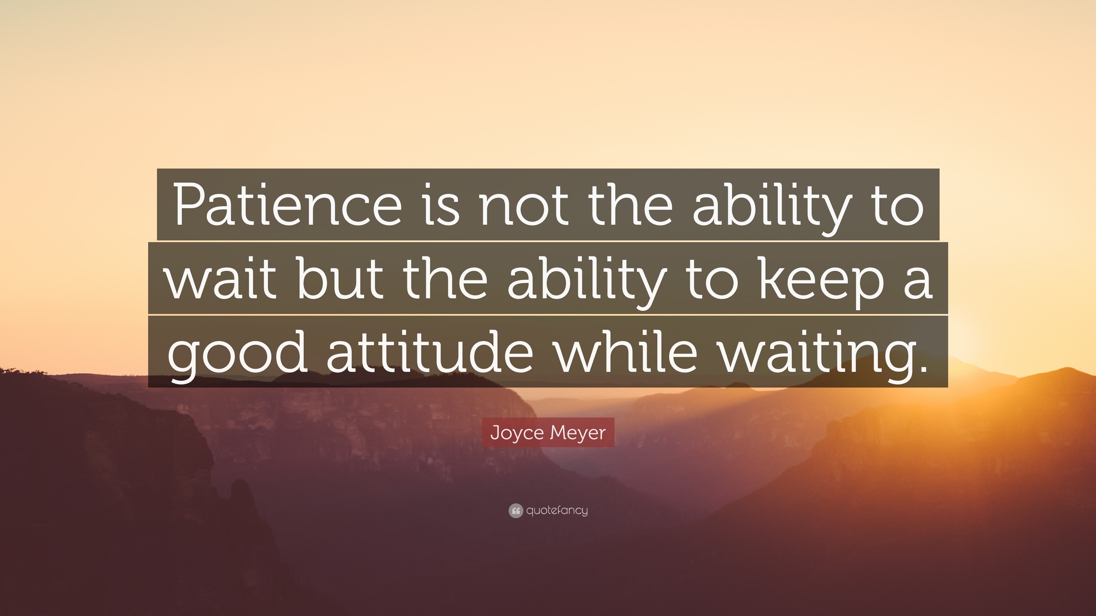 3840x2160 Patience Quotes: "Patience is not the ability to wait but th...