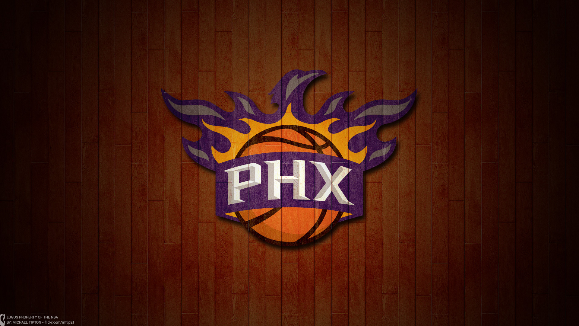 1920x1080 ... NBA 2017 Phoenix Suns hardwood logo desktop wallpaper ...