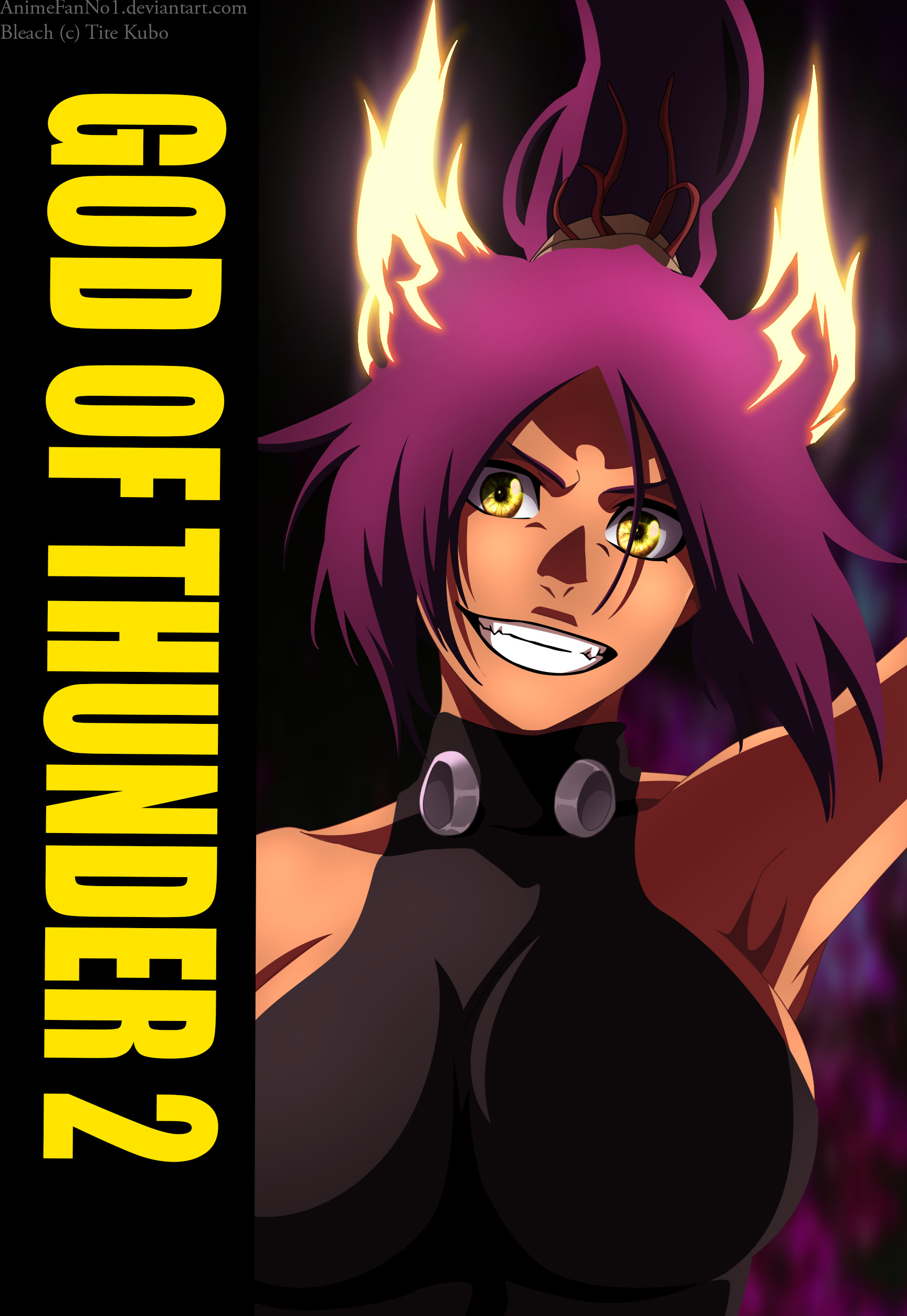 1728x2507 God of Thunder Yoruichi by AnimeFanNo1 God of Thunder Yoruichi .....