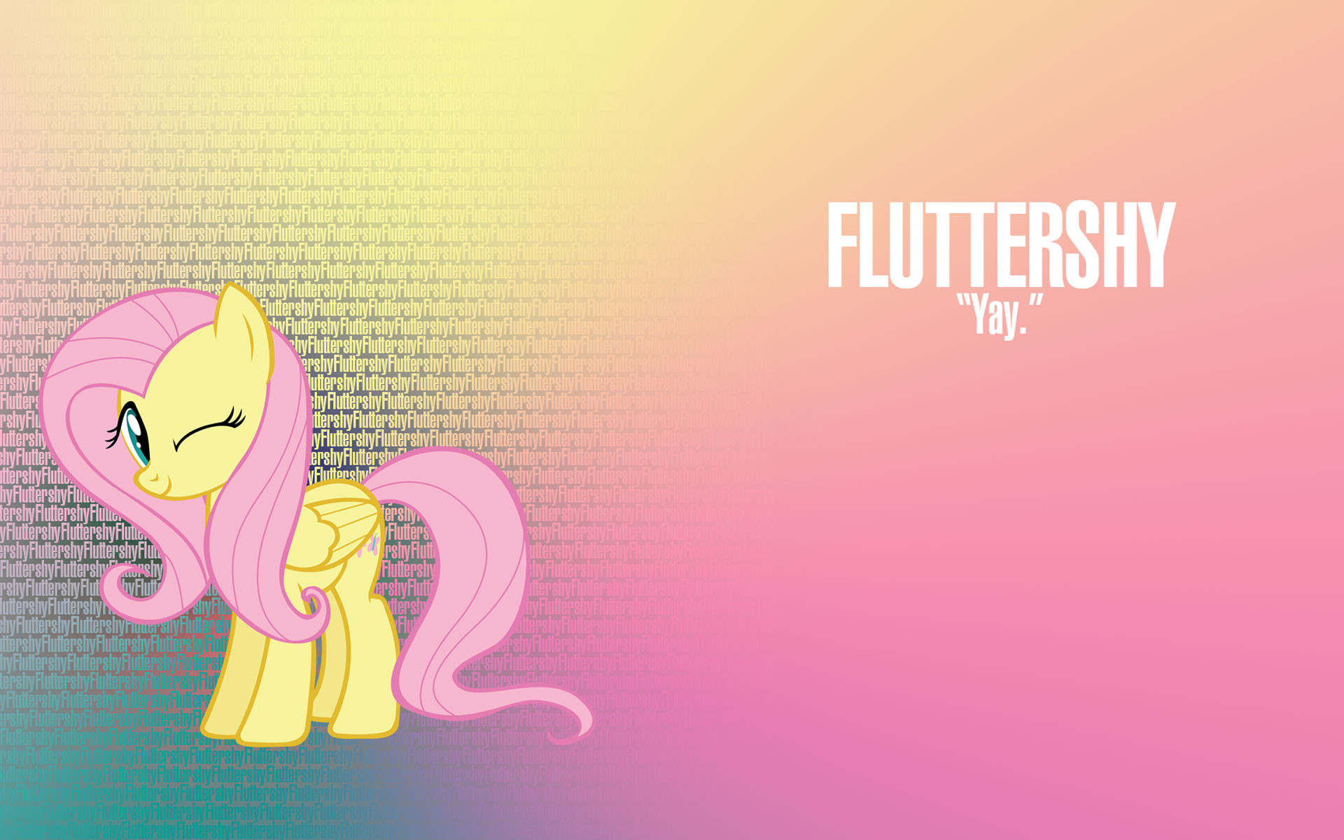 1920x1200 Imagen - Fluttershy my little pony wallpaper.jpg - My Little Pony: La .