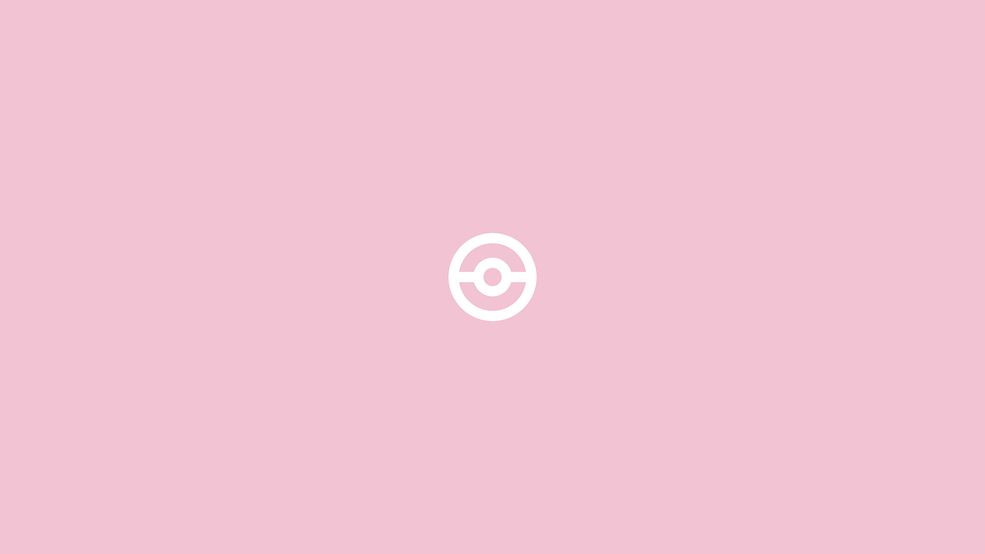 1920x1080 Cute pokeball + pink background | Minimalist Wallpaper (HD) | Pinterest