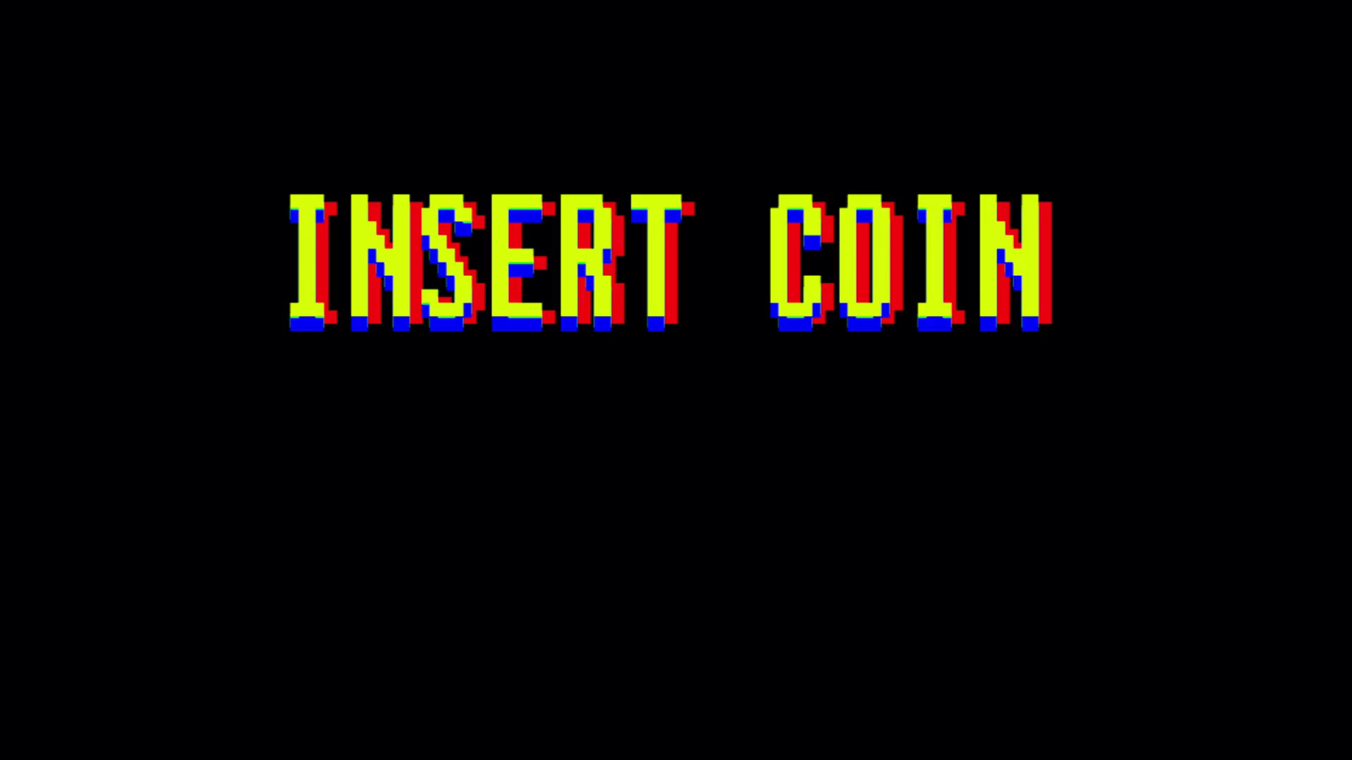 1920x1080 Insert Coin Classic Arcade Screen. Game Over in text titles. Classic arcade,  vintage, retro video game style. Also available in a version processed  through ...
