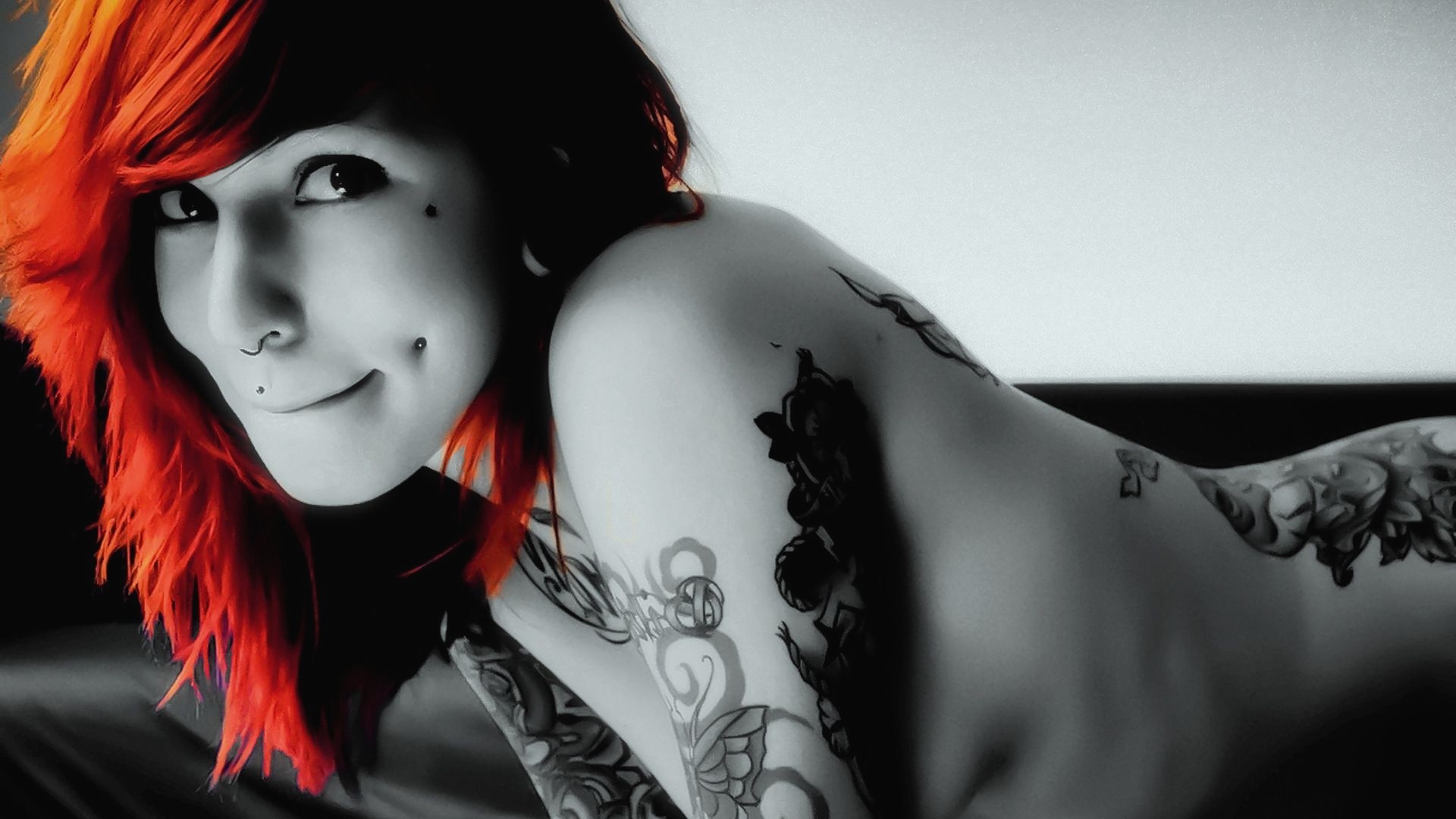 1920x1080 Download Emo Girl Tattoo Art Design Wallpaper Widescreen For