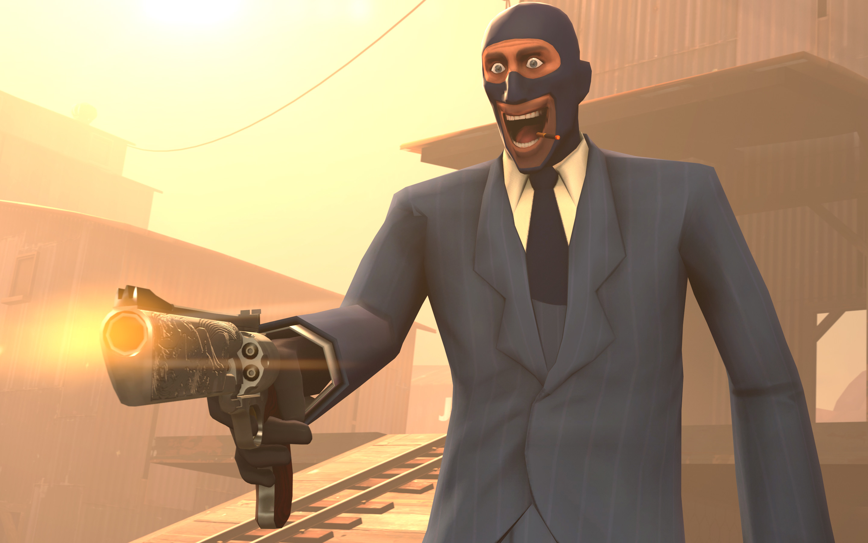 2880x1800 ... Team Fortress 2 Wallpaper Spy With Gun by DUNKMOVIES