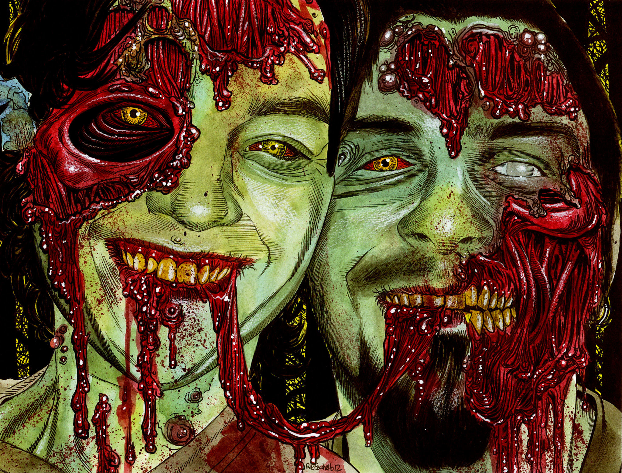 2048x1556 Rob Zombie Art Dark Horror Monster R Wallpaper At Dark Wallpapers