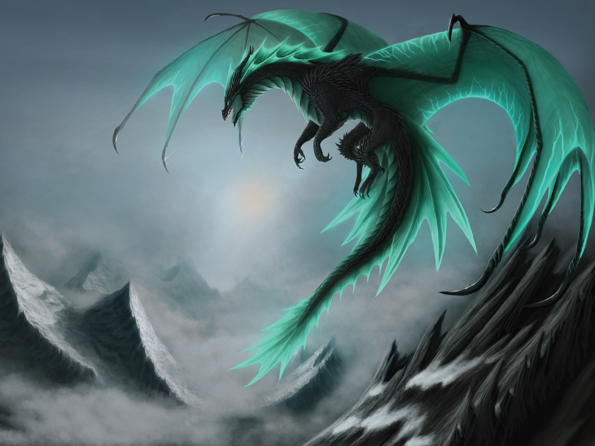 2000x1500  Dragons Wings Fantasy dragon
