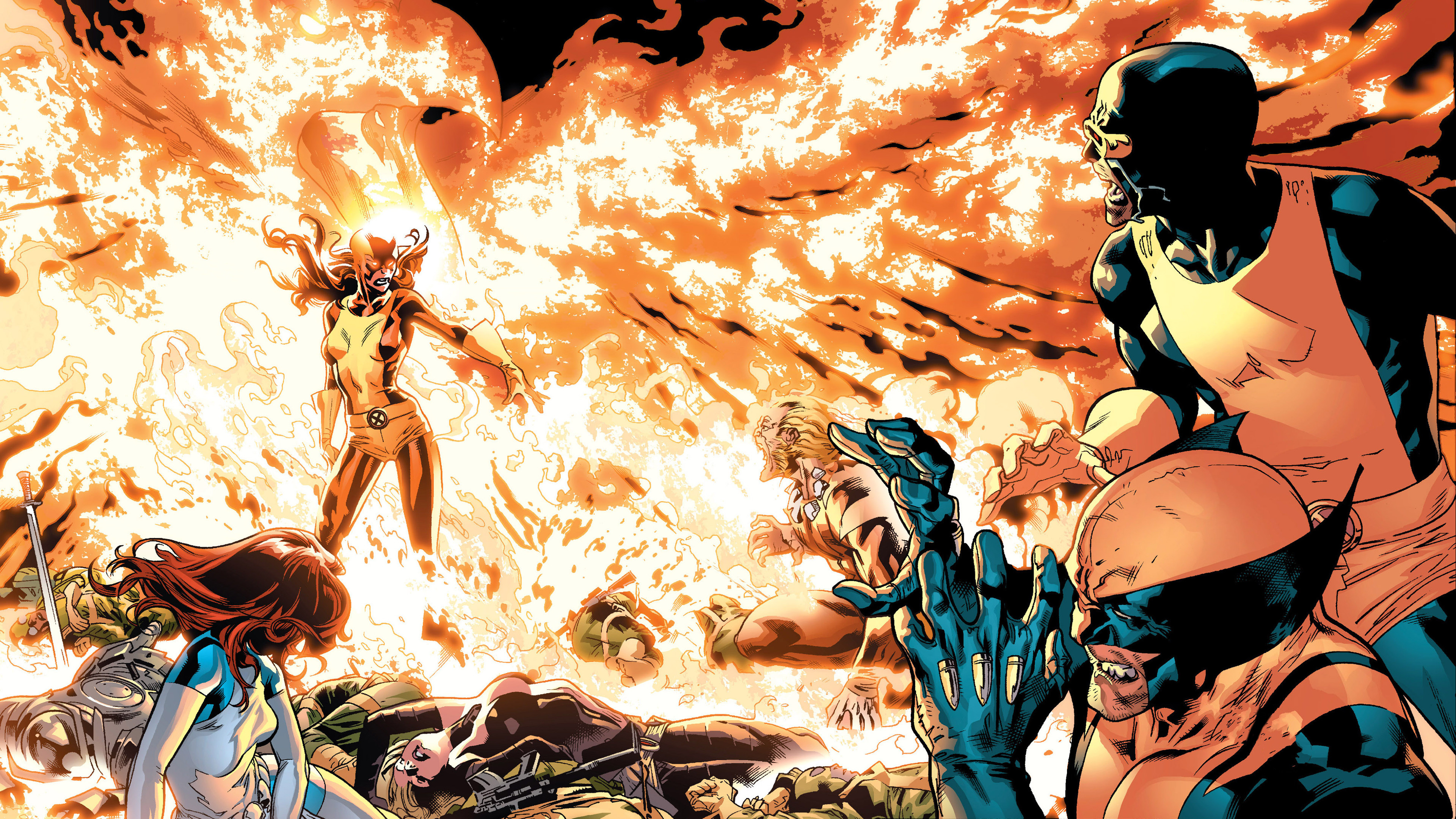 3840x2160 Comics - X-Men Phoenix (Marvel Comics) Wolverine Wallpaper