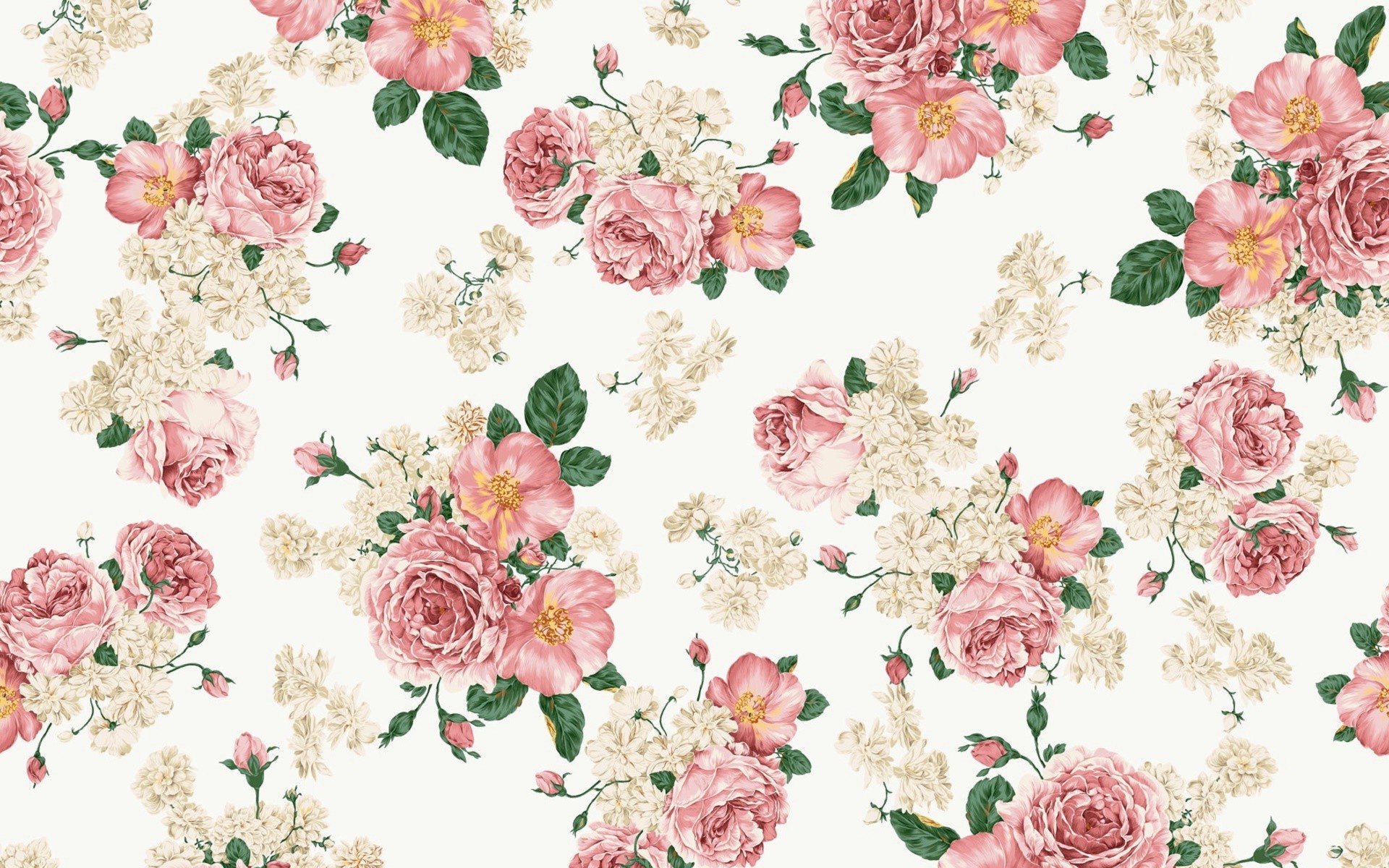 1920x1200 Download-vintage-flower-wallpaper-hd
