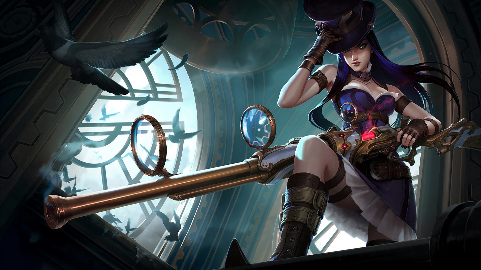 1920x1080 Download wallpaper Classic Caitlyn, The Sheriff of Piltover full HD on  GameWalls.
