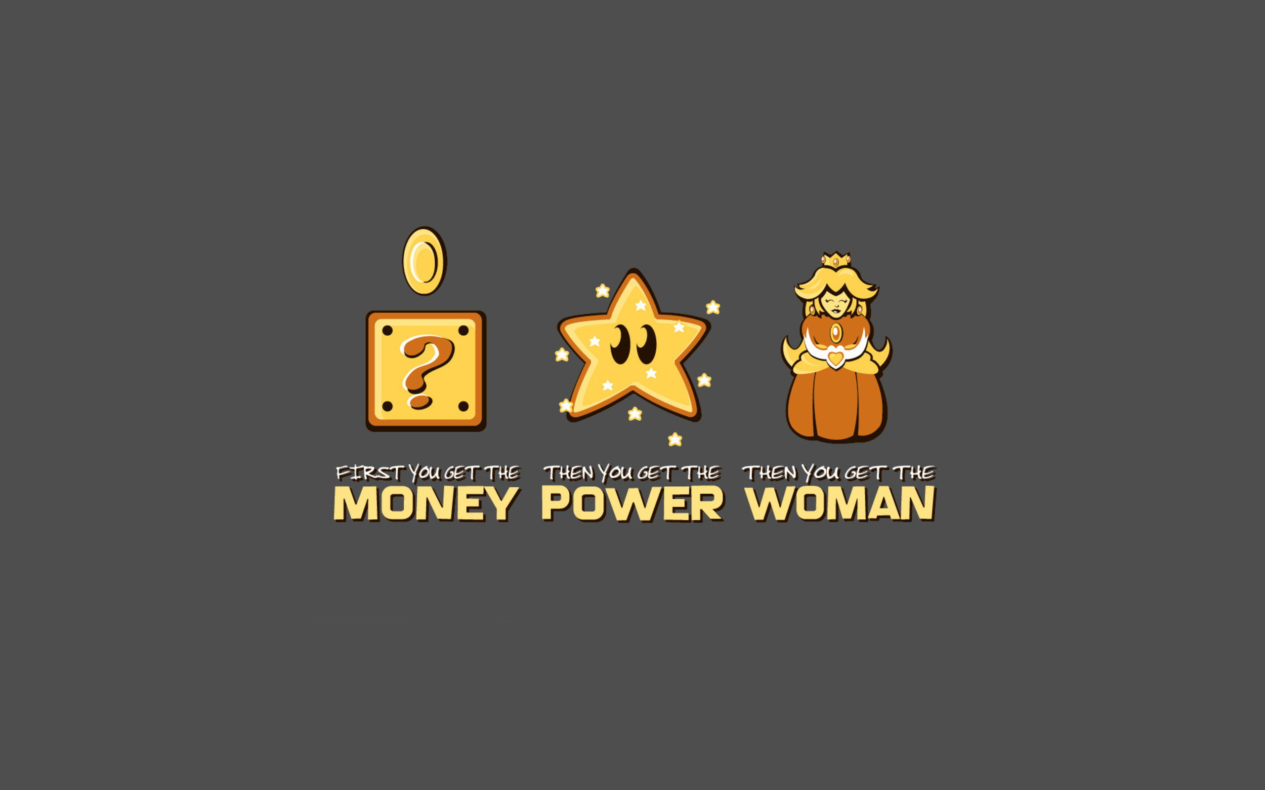 2560x1600 Mario Money Power Woman. Mario Money Power Woman via. Funny Work  Screensavers for Desktop